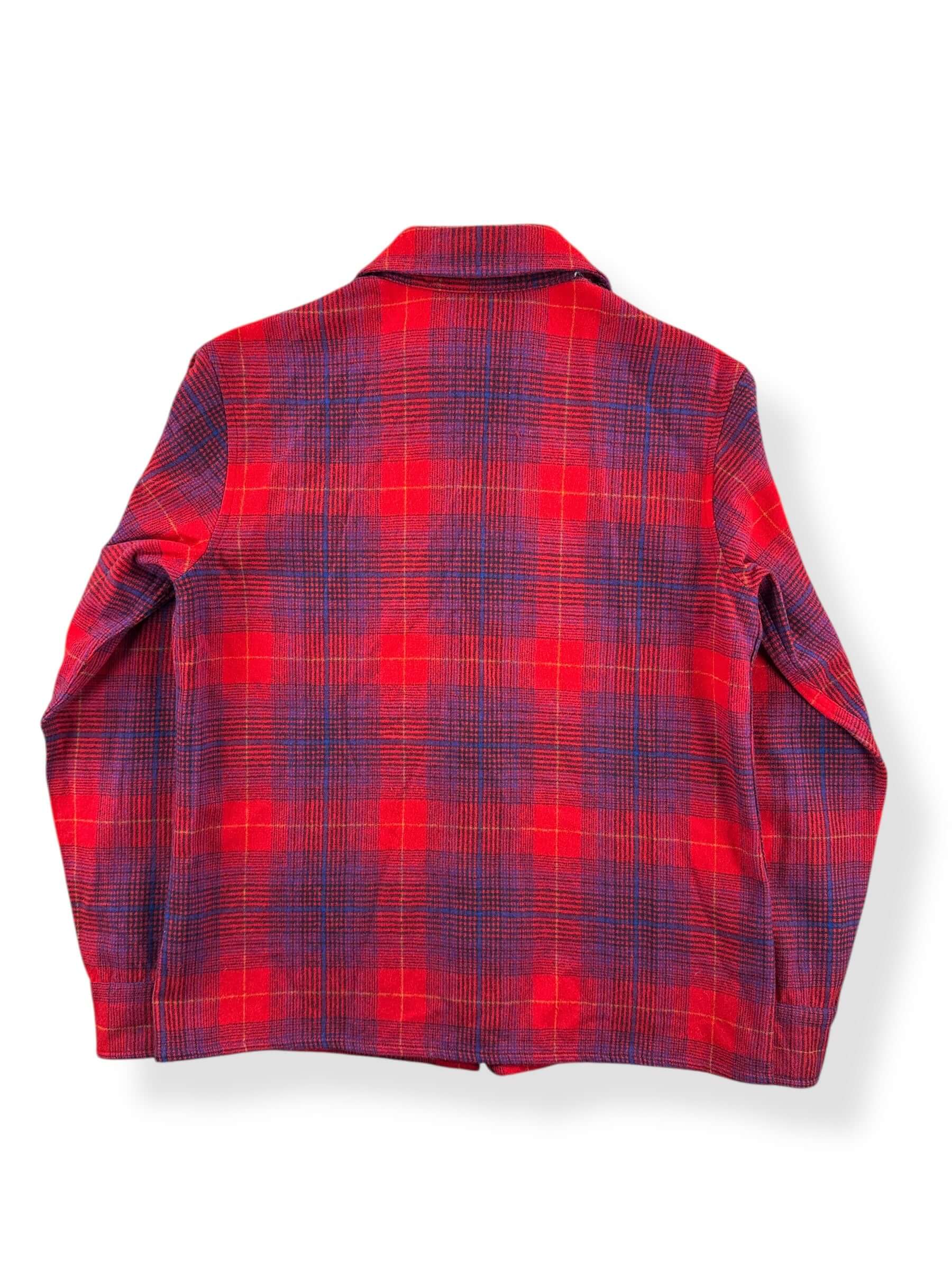 Back of Vintage Red Pendleton Flannel SZ S