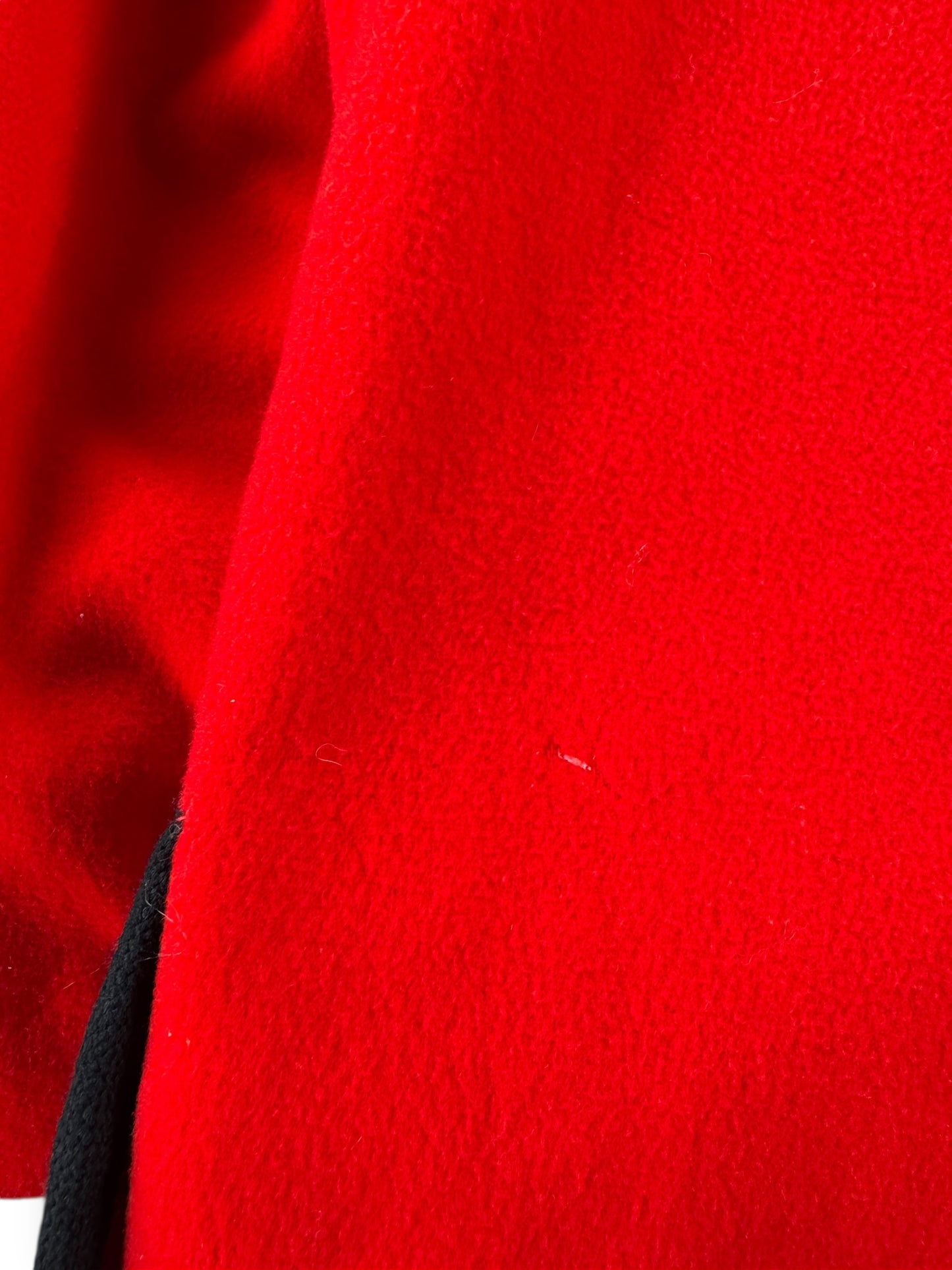 Moth holes Vintage 80s Red Penguin Wool Coat SZ 10