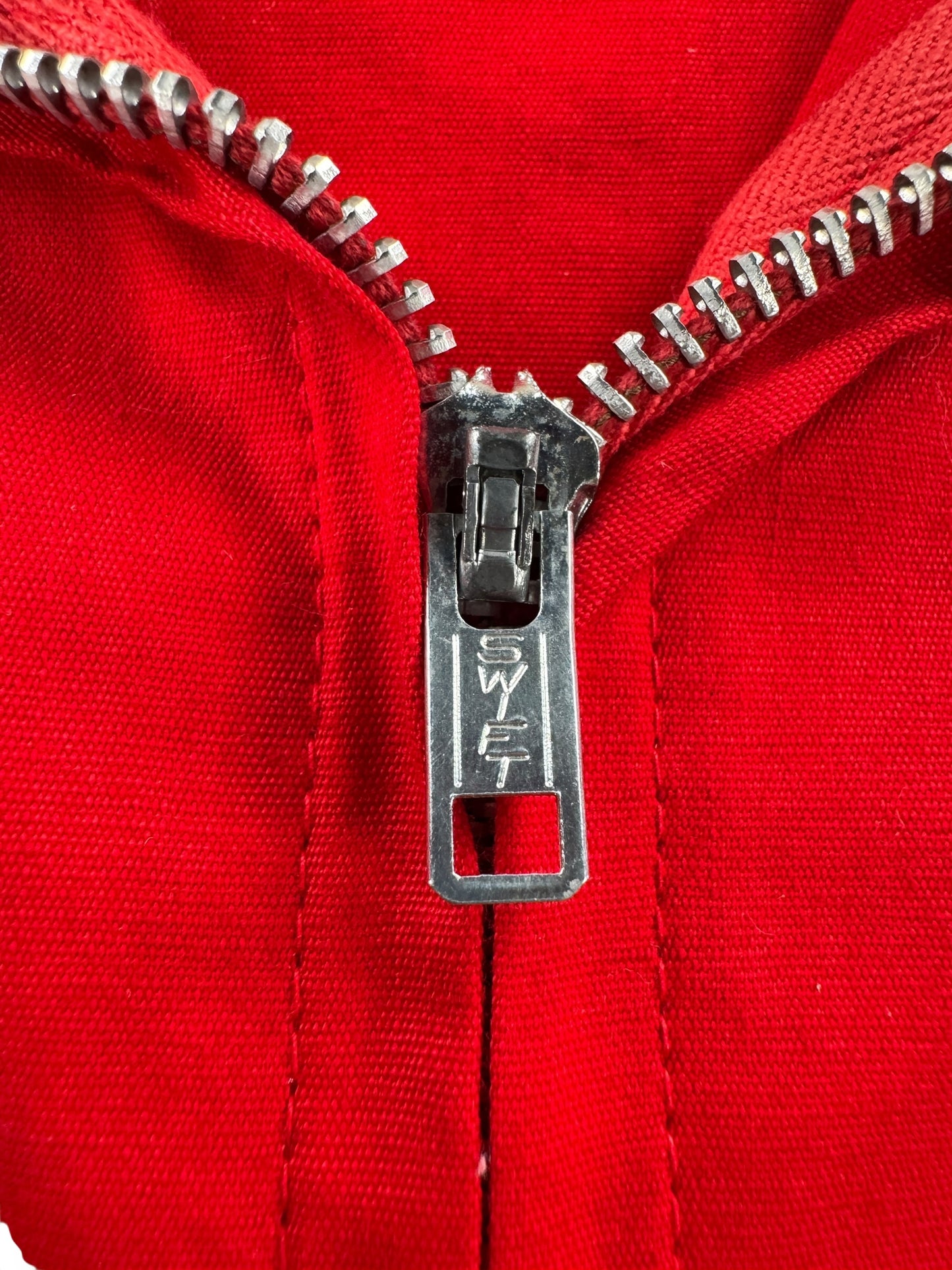 Zipper on Vintage Sports Car Club of Spokane Jacket SZ M