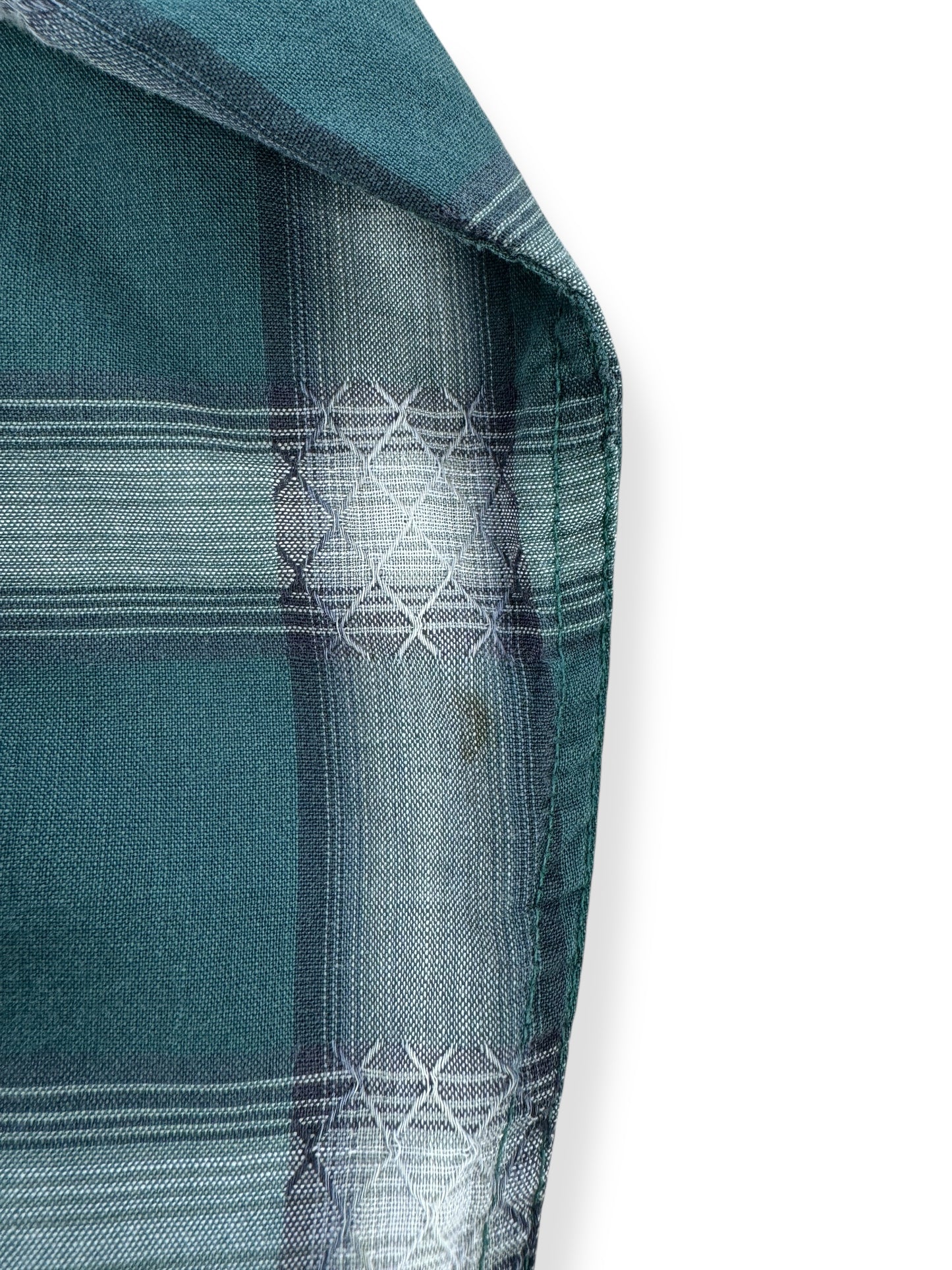 Stain on Vintage Campus Long Sleeve Loop Collar Shirt SZ L