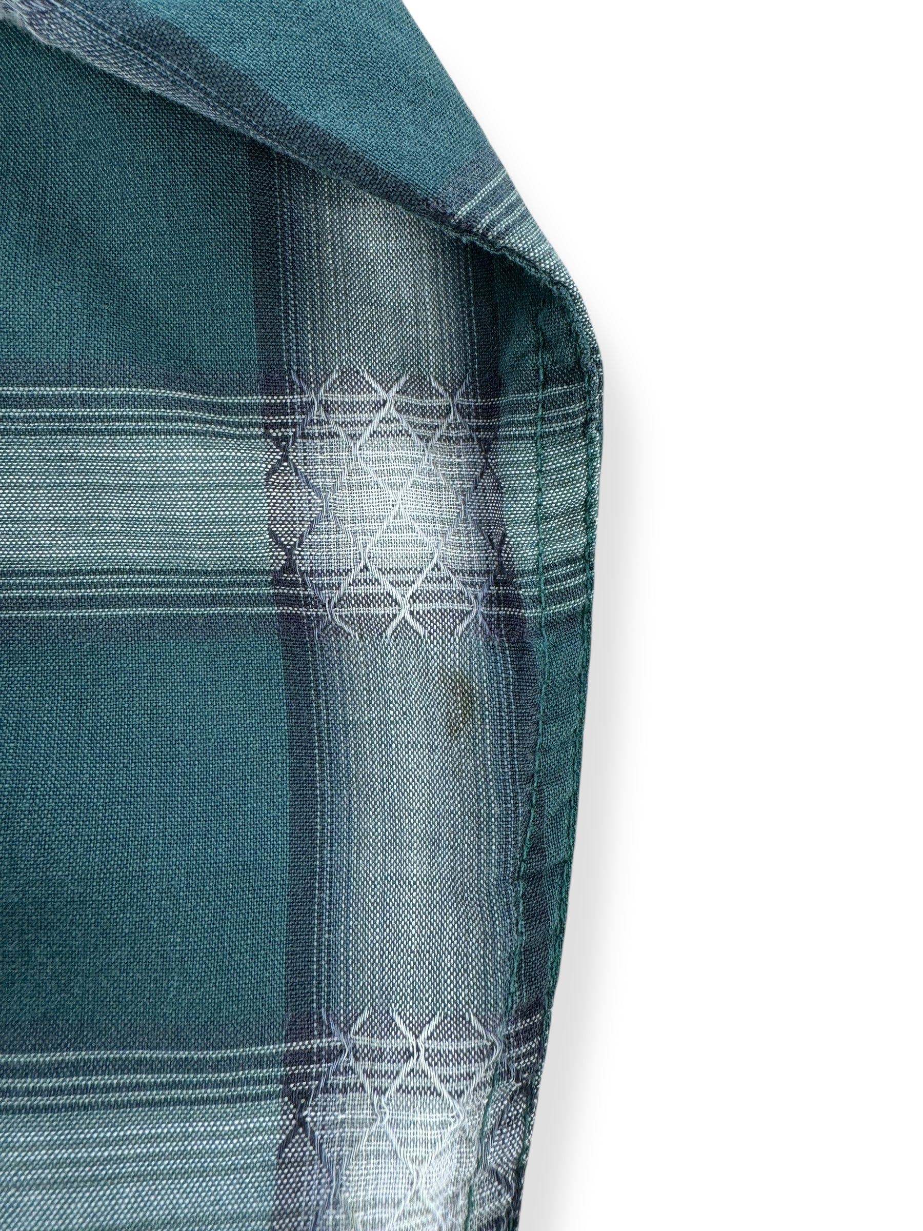 Stain on Vintage Campus Long Sleeve Loop Collar Shirt SZ L