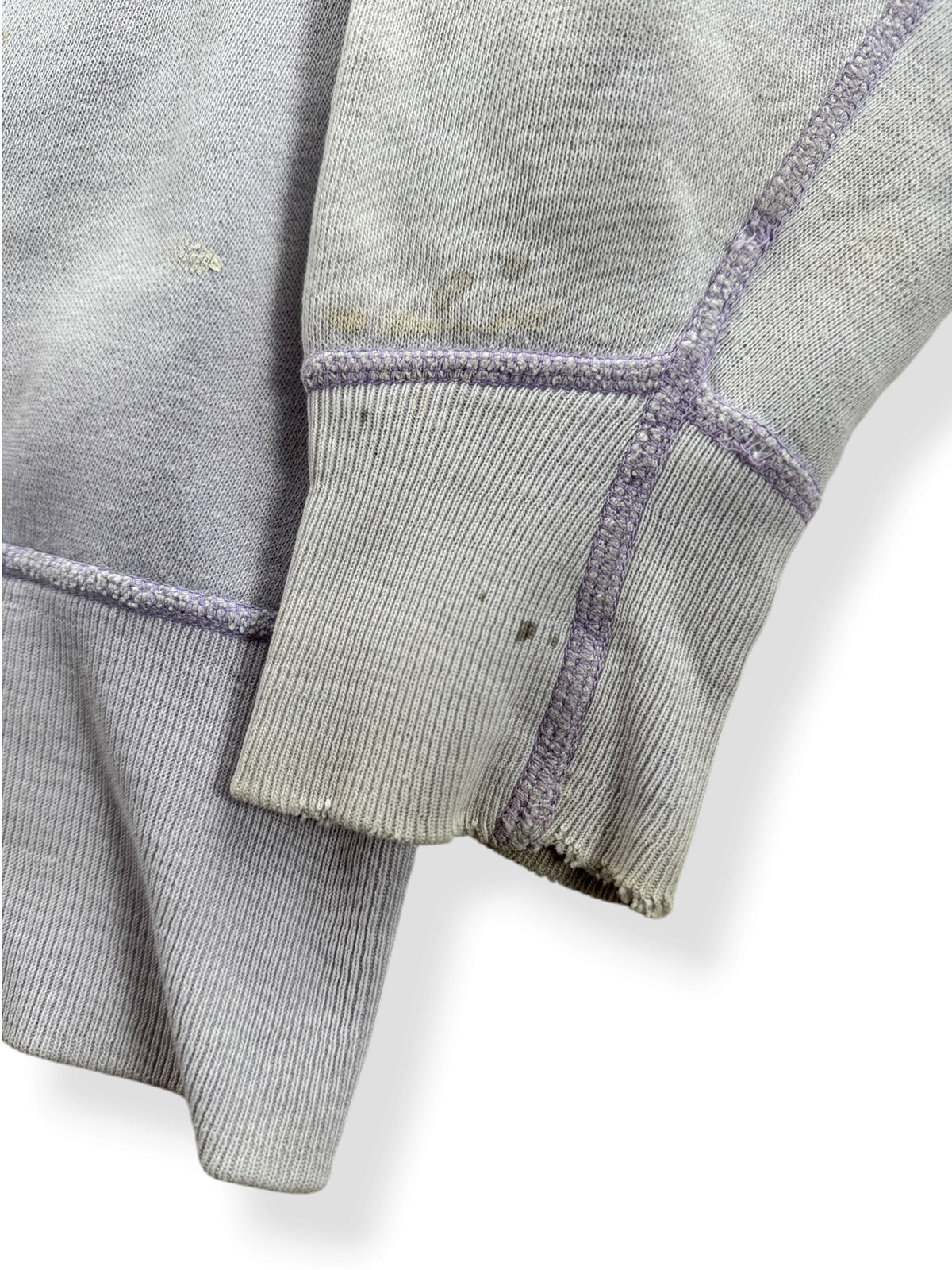 Cuff on Vintage Lilac All Cotton Crewneck SZ L