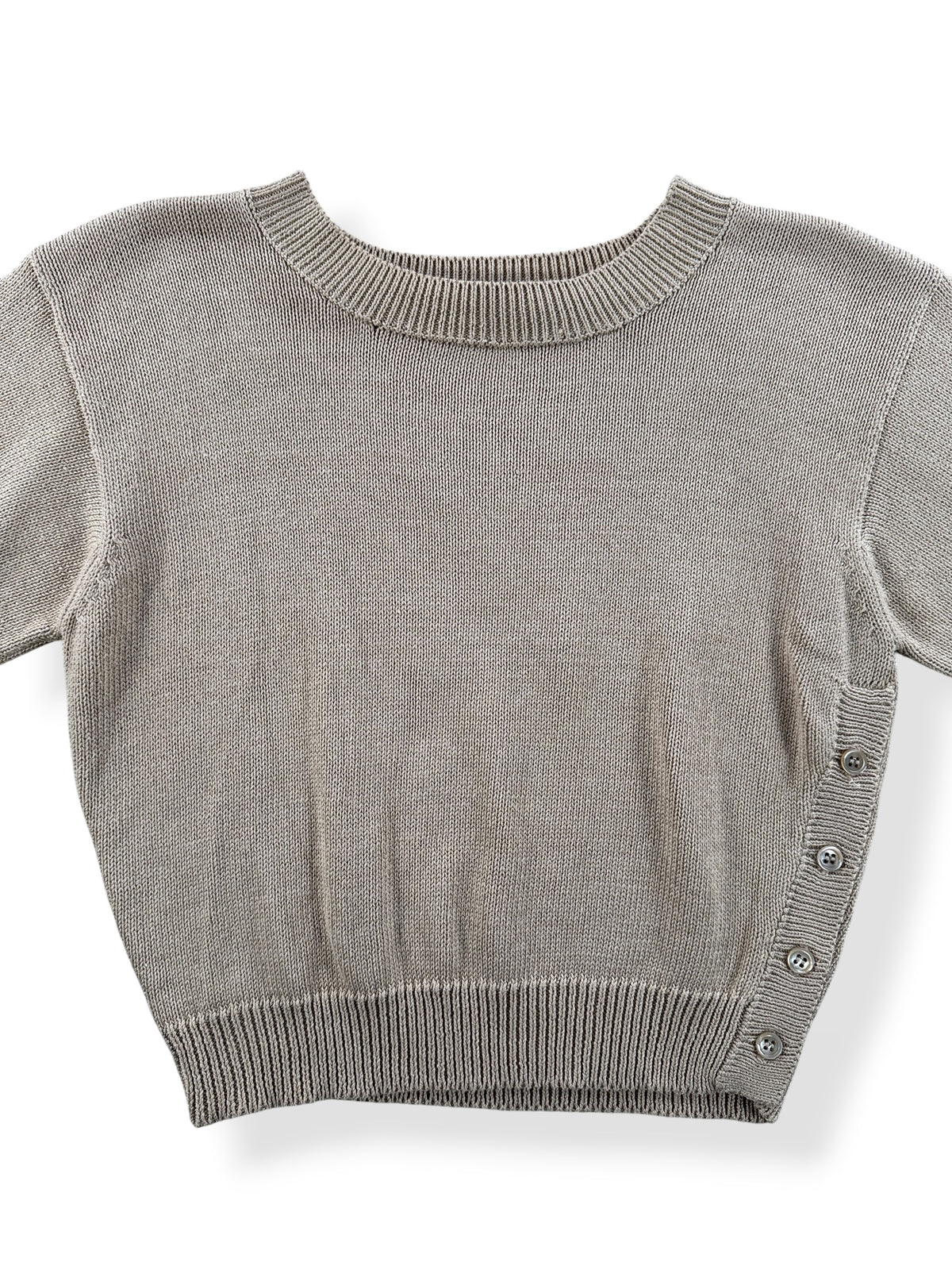 Close-up of Vintage Calvin Klein Cropped Cotton Sweater SZ S