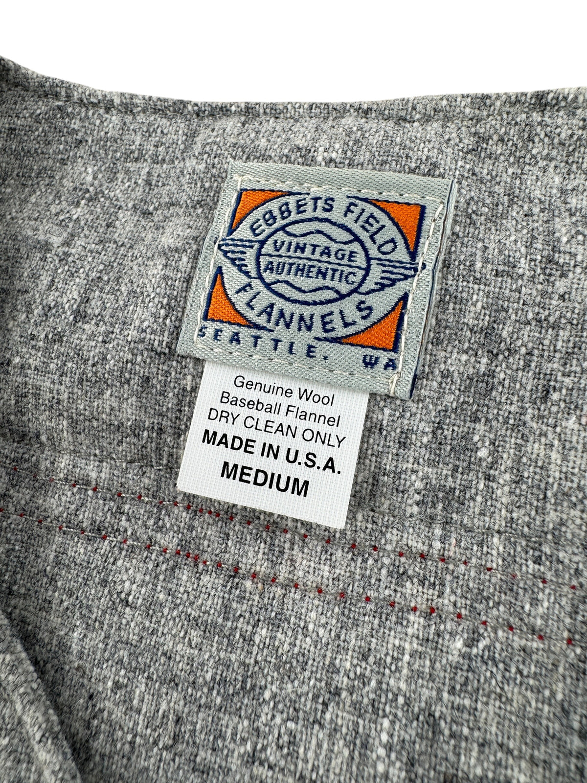 tag on Ebbets Field Beavers Wool Baseball Jersey SZ M