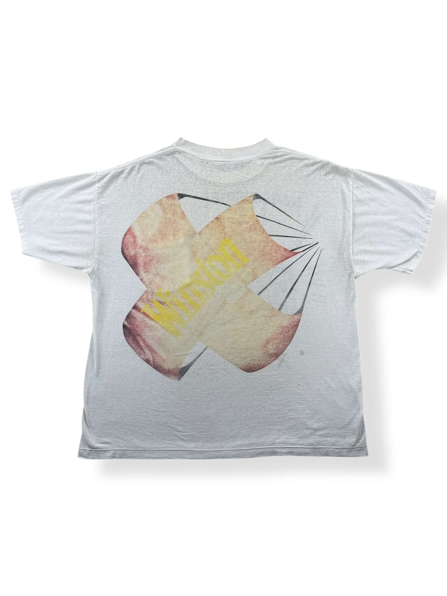 Back Graphic of Vintage Winston Drag Racing AOP Pocket Tee SZ L