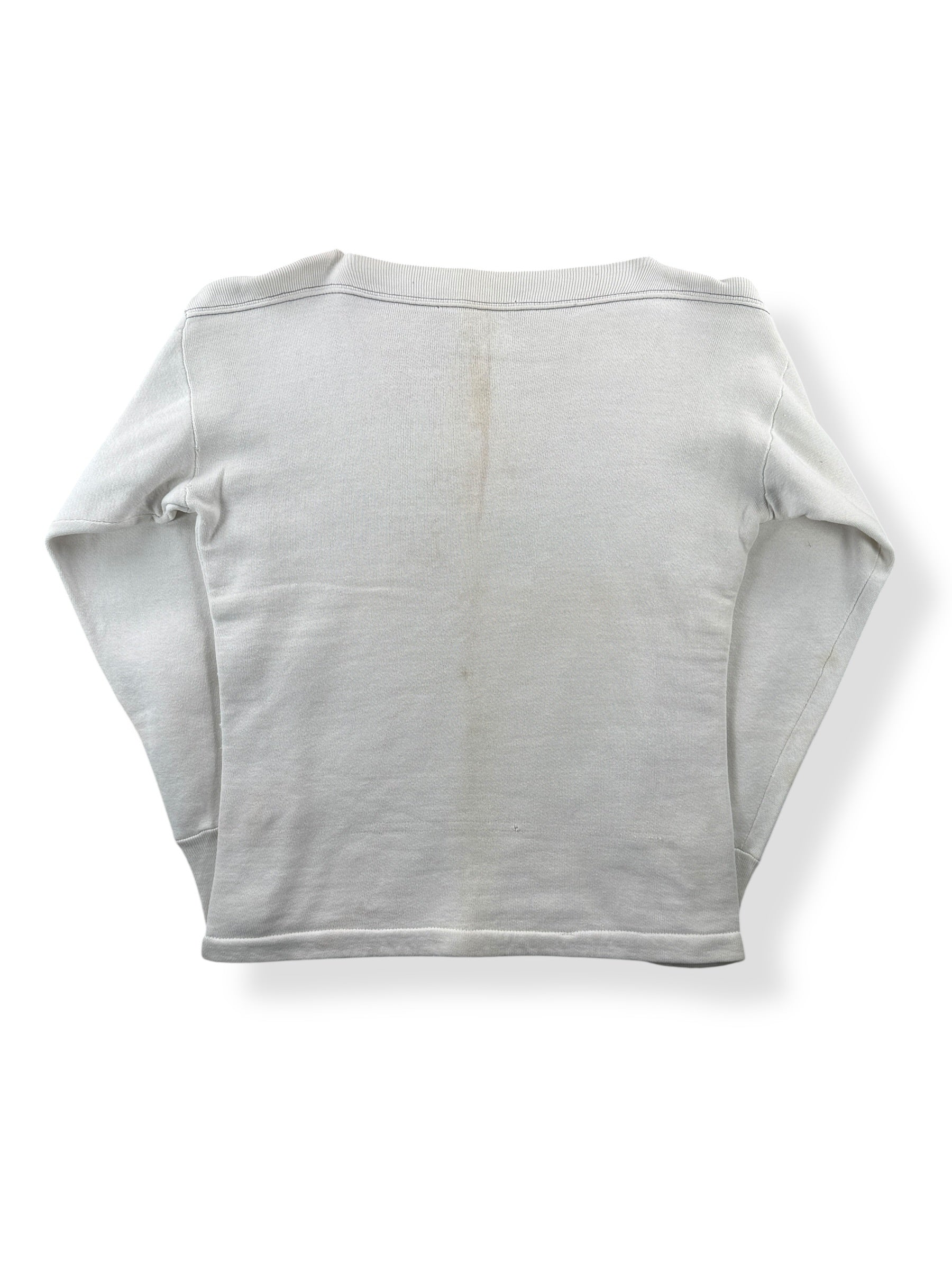 Back of Vintage Boatneck Phi Frat Sweatshirt SZ S
