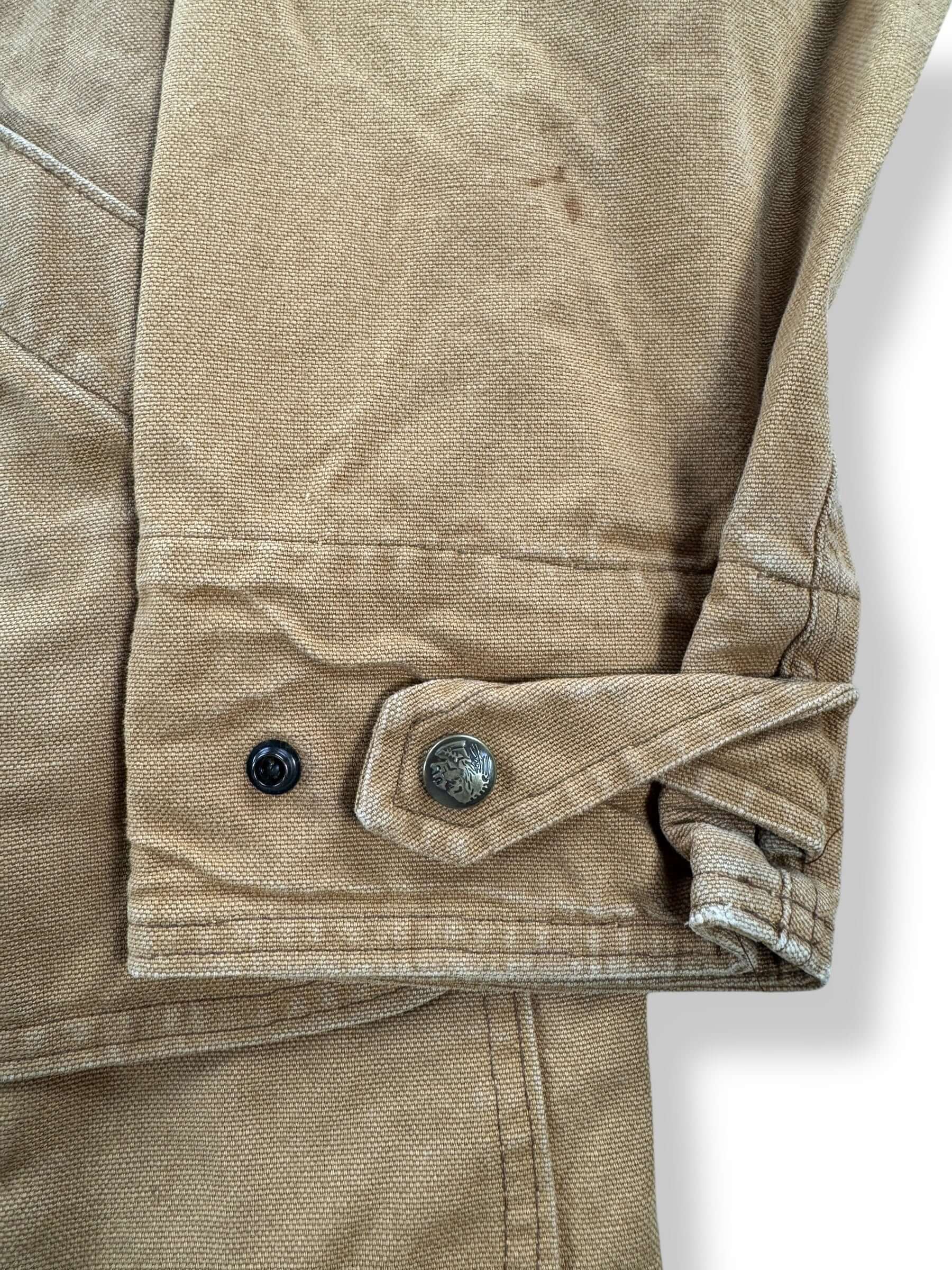 Cuff on Vintage Ladies Woolrich Field Coat SZ L