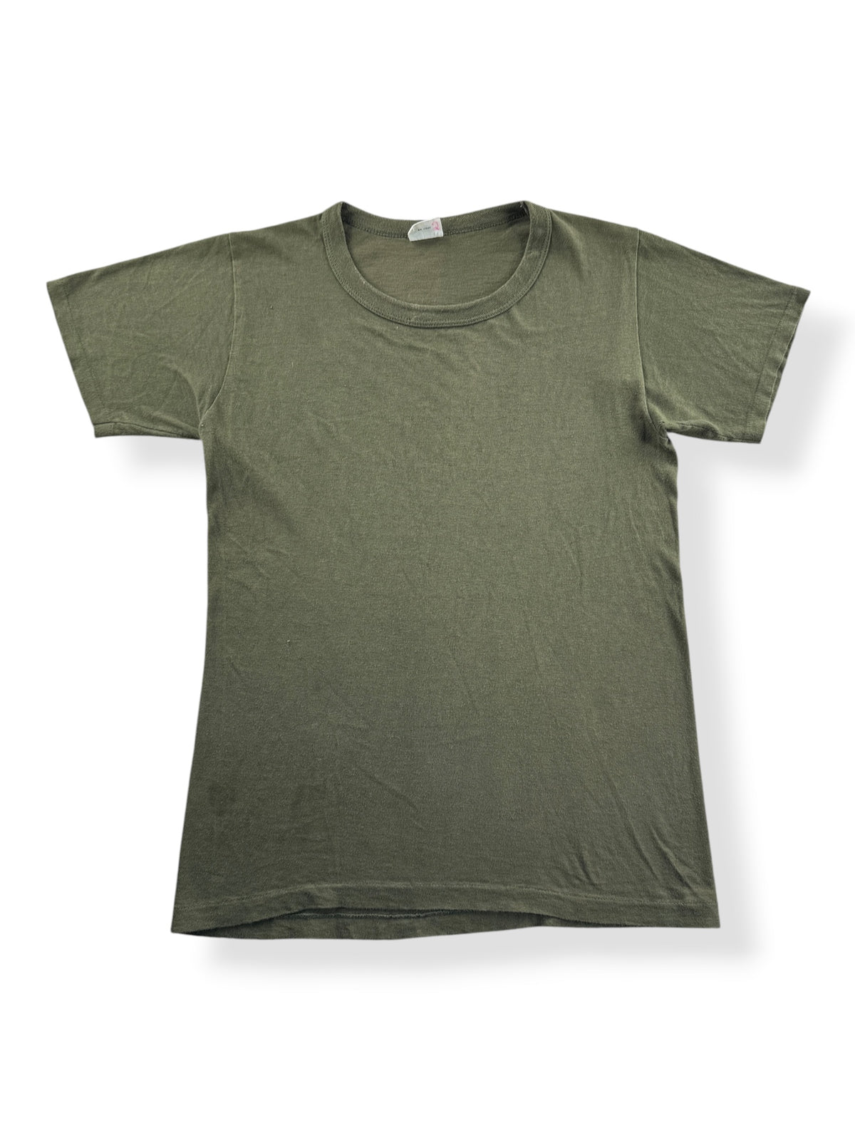 Front of Vintage 50s Stedman Blank Green Tee SZ S (Fits XS)