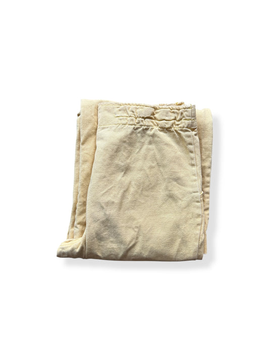 Folded Vintage Pastel Yellow Smile Co Grin & Wear It Trousers W32