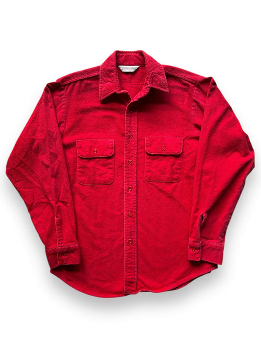 front of Vintage Field and Stream Red Chamois Shirt SZ M