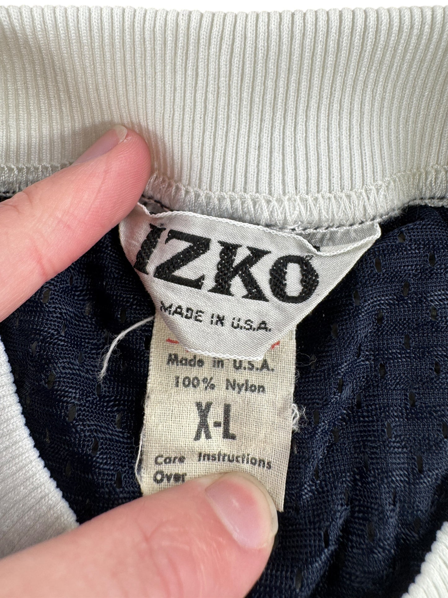 Tag on Vintage Navy Blue Izko Navy Blue Ringer Jersey SZ XL (Fits L)