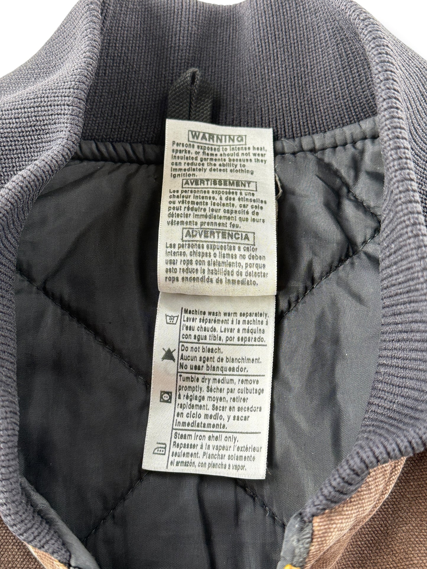 Tags on Carhartt Brown Vest SZ L