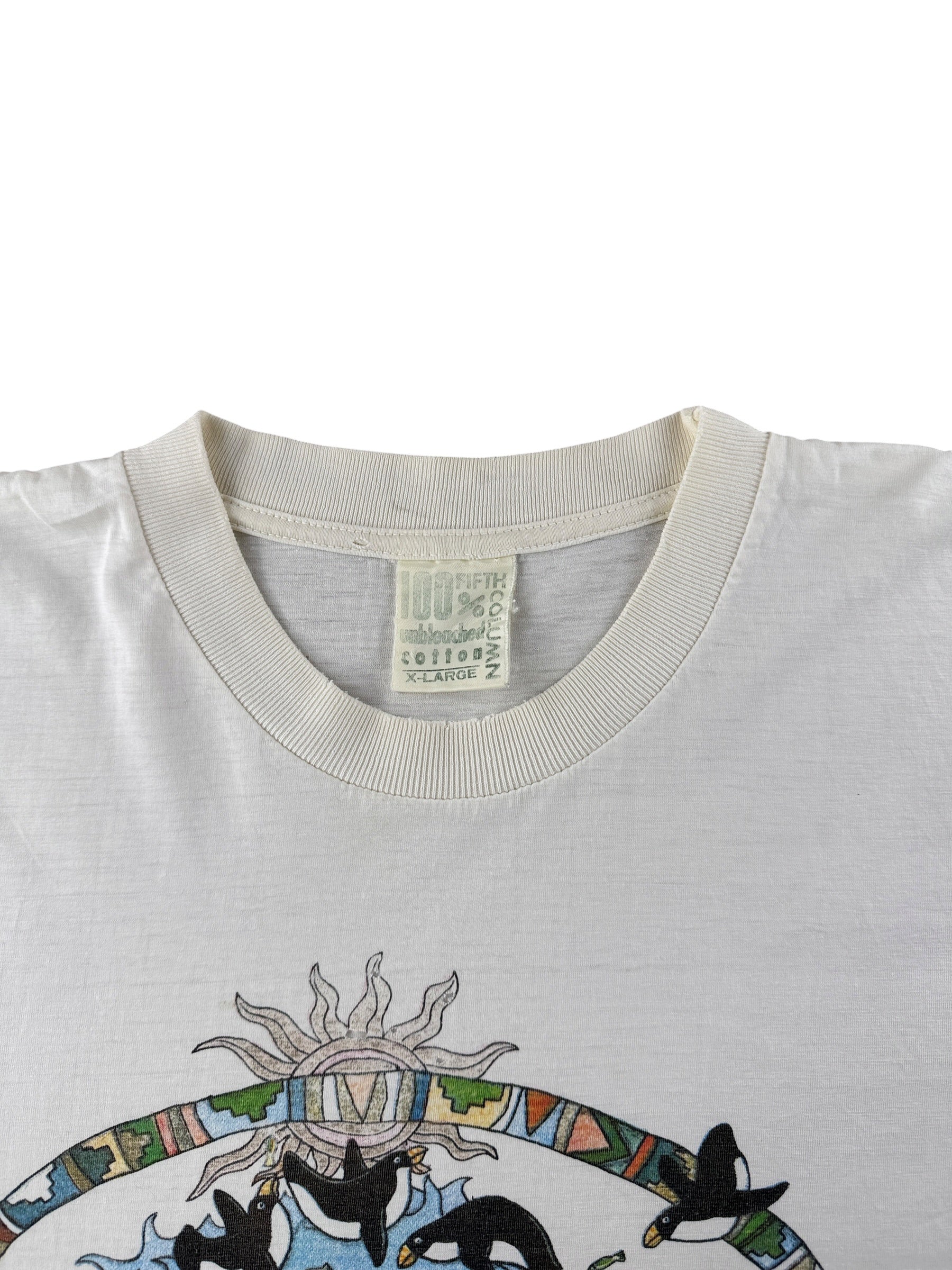 Collar on Vintage Greenpeace Tee SZ XL