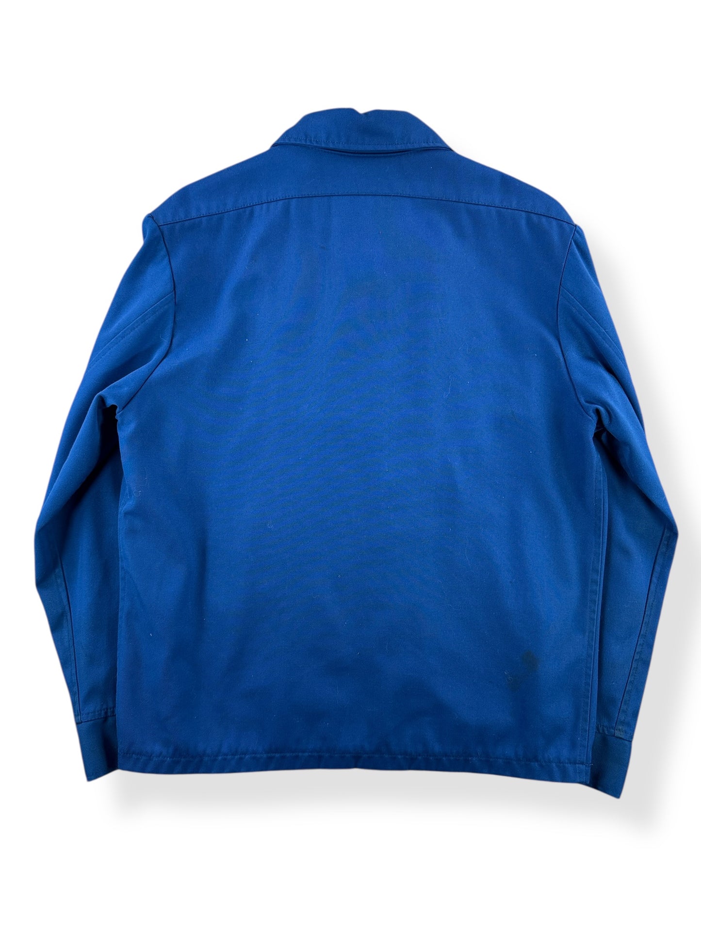 Back of Vintage Patched Gas Station Jacket SZ M