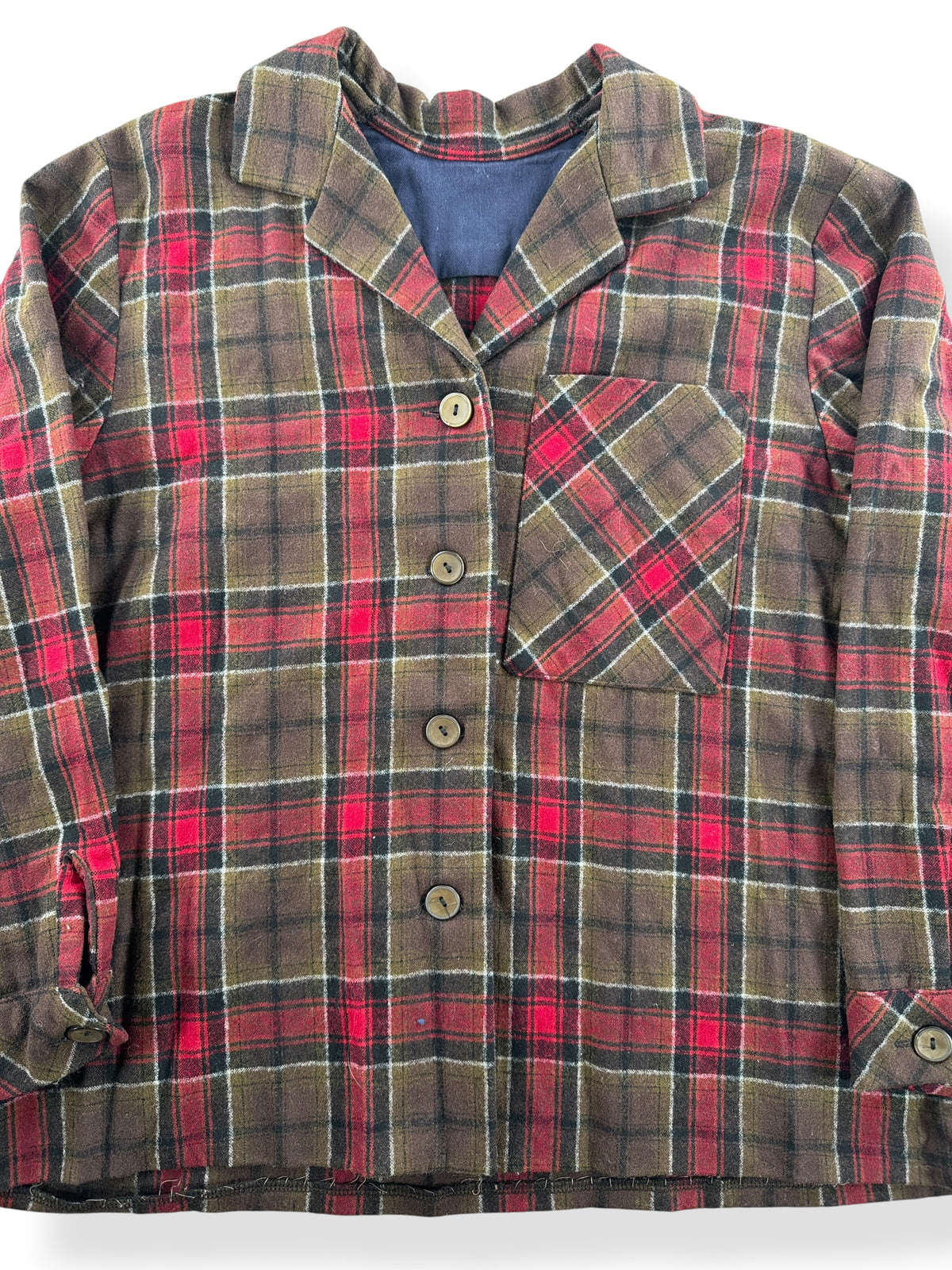 Close-up of Vintage 49er Wool Jacket SZ M