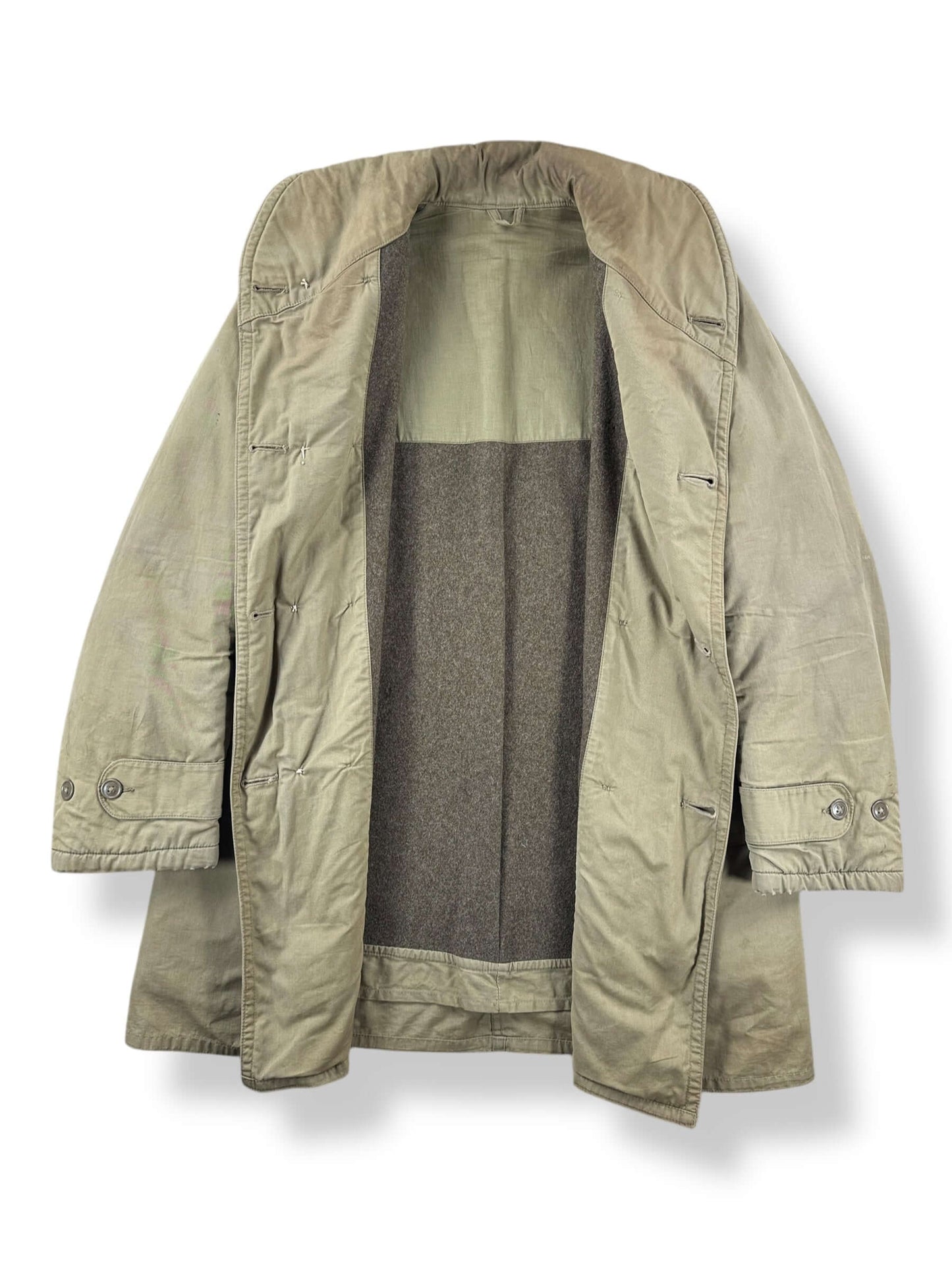 Inside of Vintage M38 Mackinaw Jeep Coat SZ L AS IS