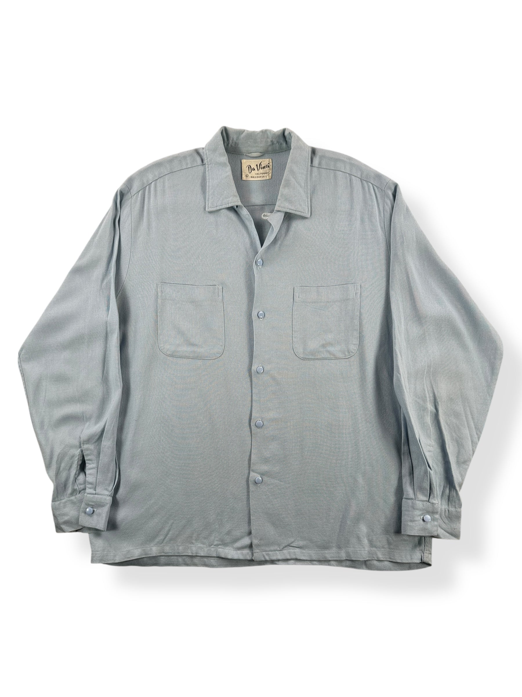 Front of Vintage Da Vinci Loop Collar Shirt SZ L