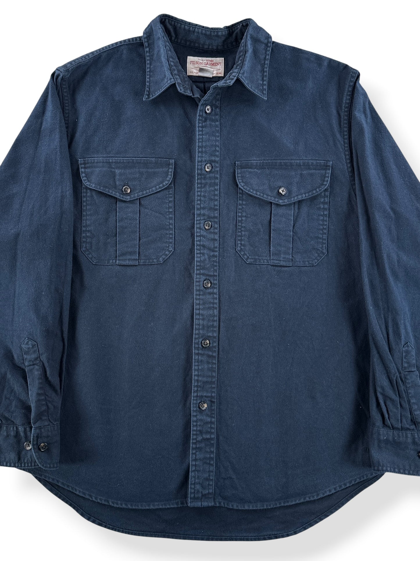 Front Close Up of Filson Alaska Guide Shirt SZ L