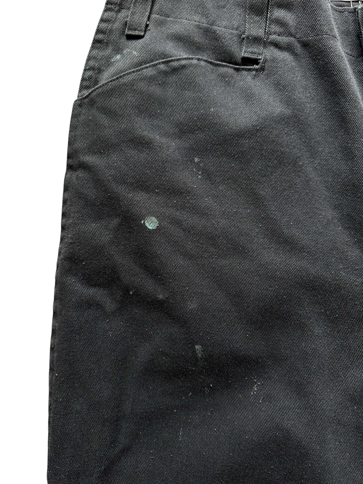 Paint near pocket on Ben Davis Black Paint Splattered Pants W33