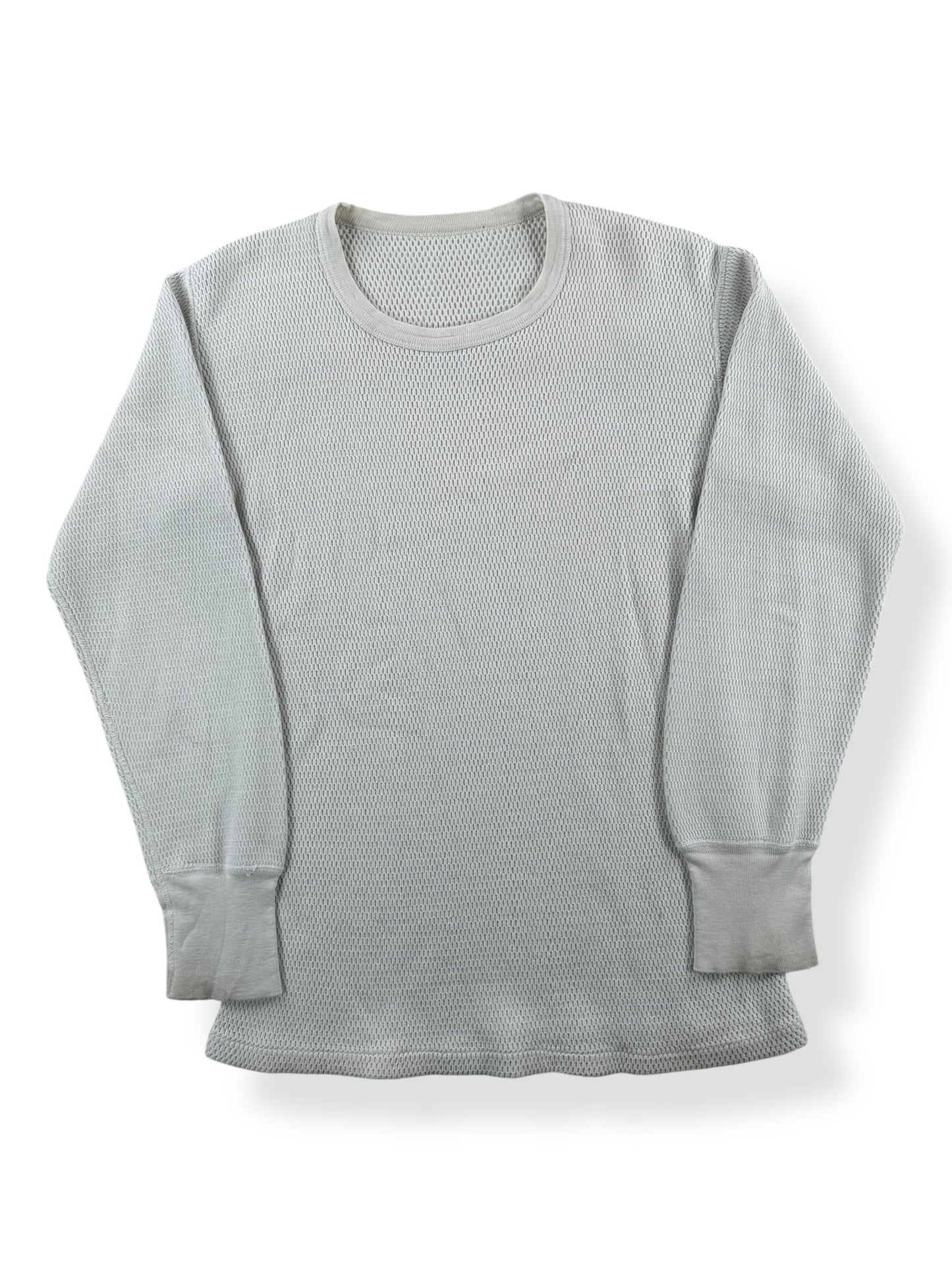 Front of Vintage Unbranded Thermal Waffle Top SZ S