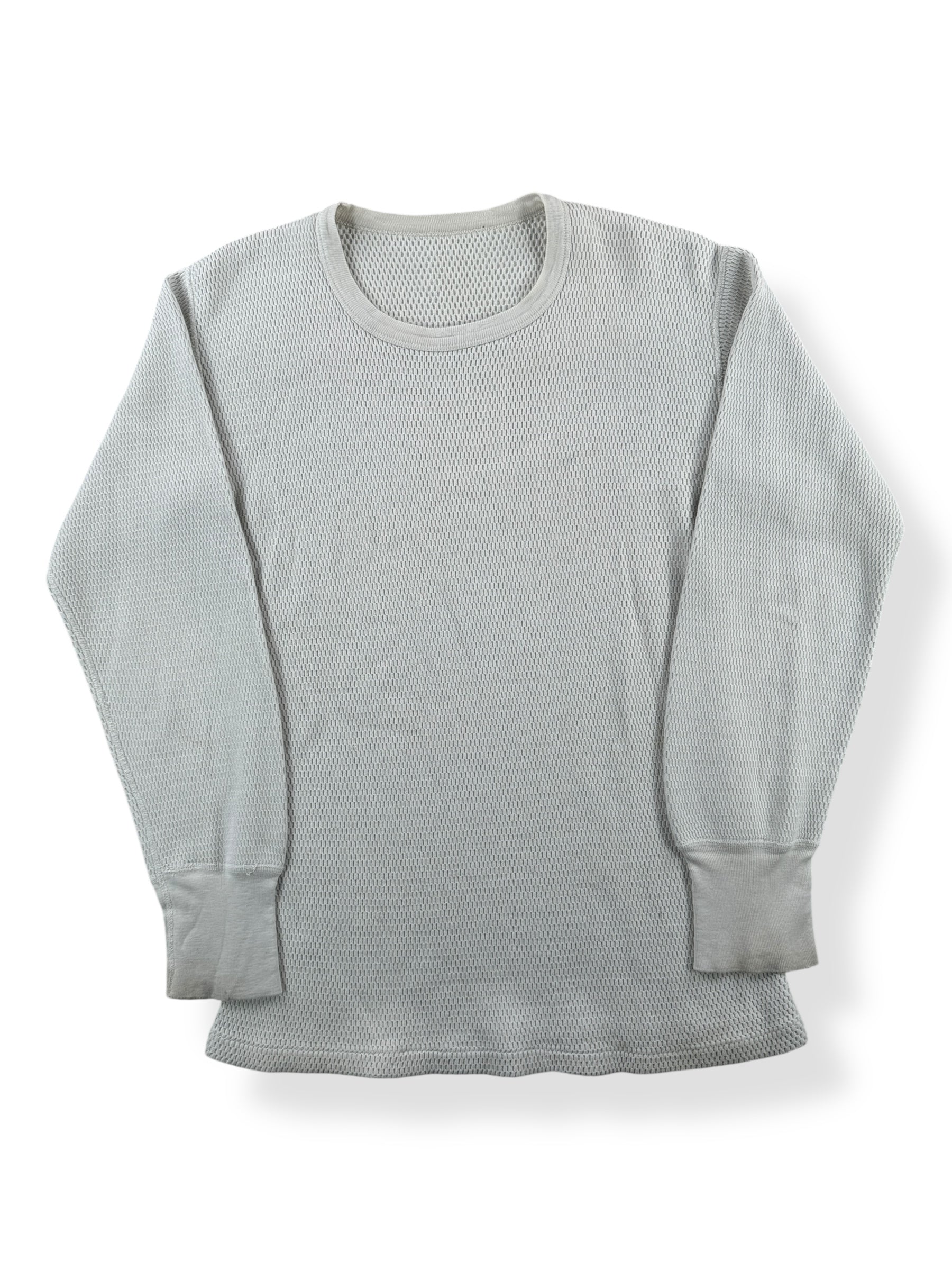 Front of Vintage Unbranded Thermal Waffle Top SZ S