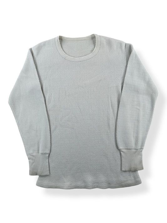 Front of Vintage Unbranded Thermal Waffle Top SZ S