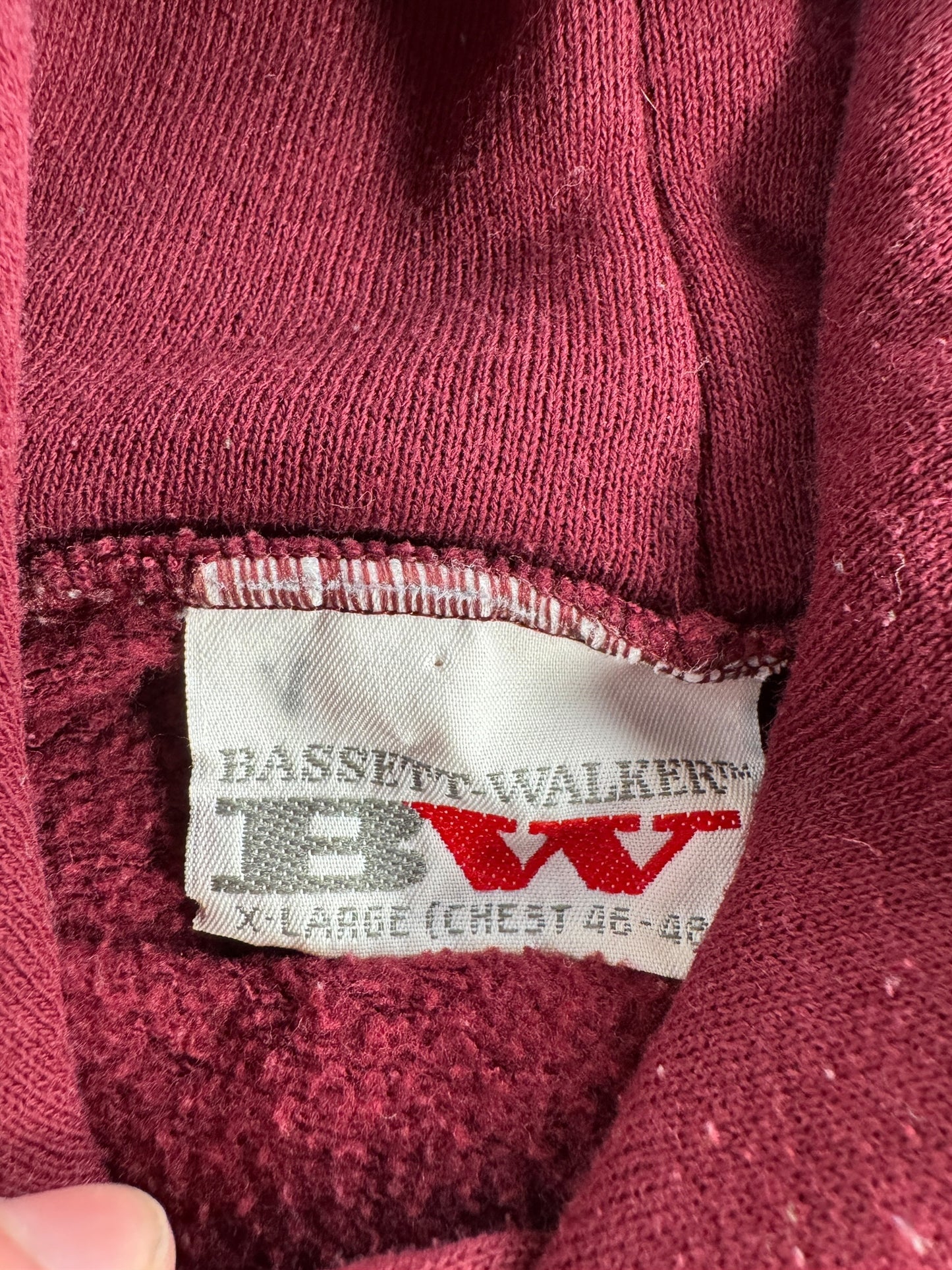 Label on Vintage '86 Harley Hoodie SZ XL