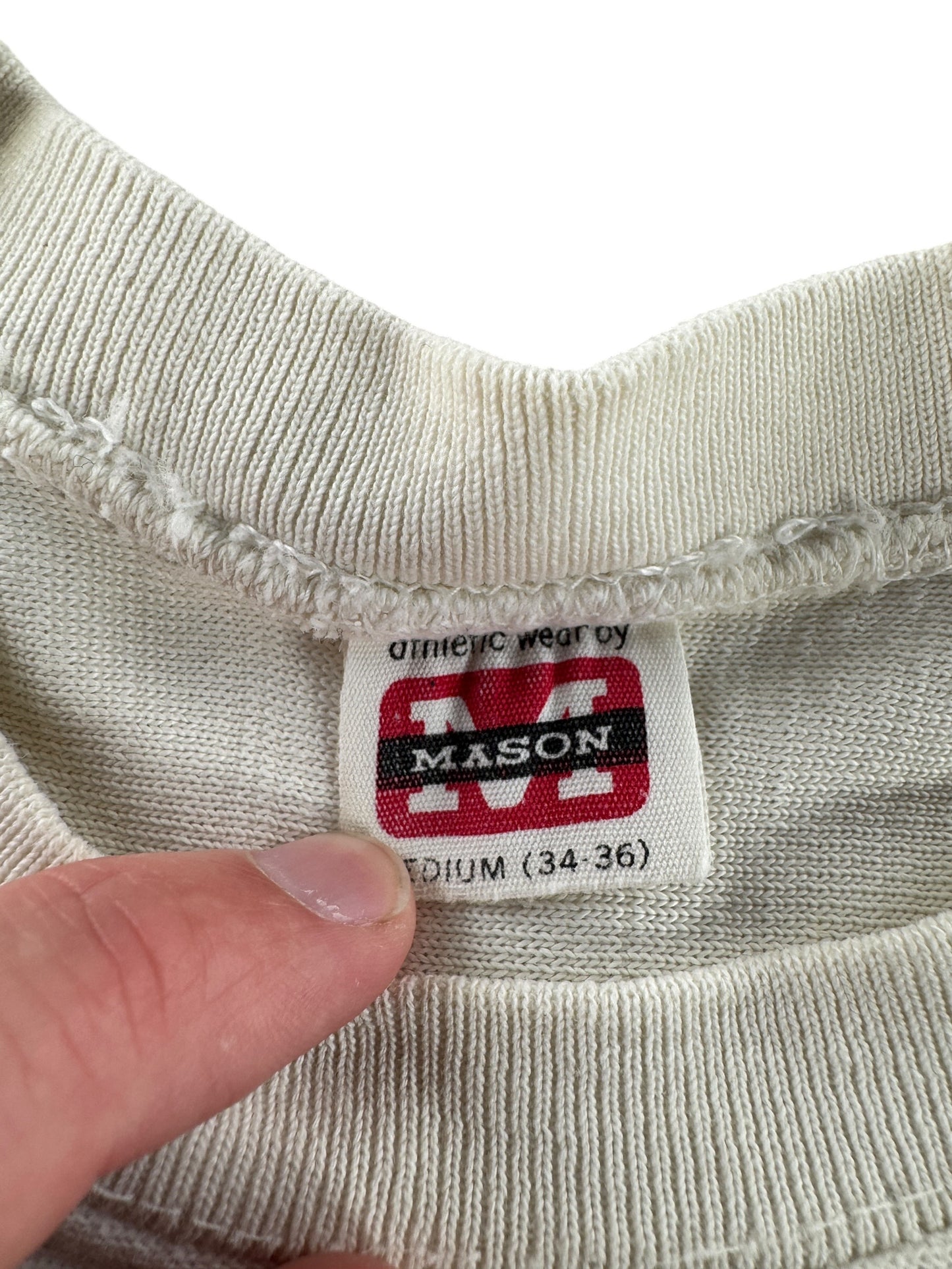 Tag on Vintage 50s Henry's Bakery Jersey