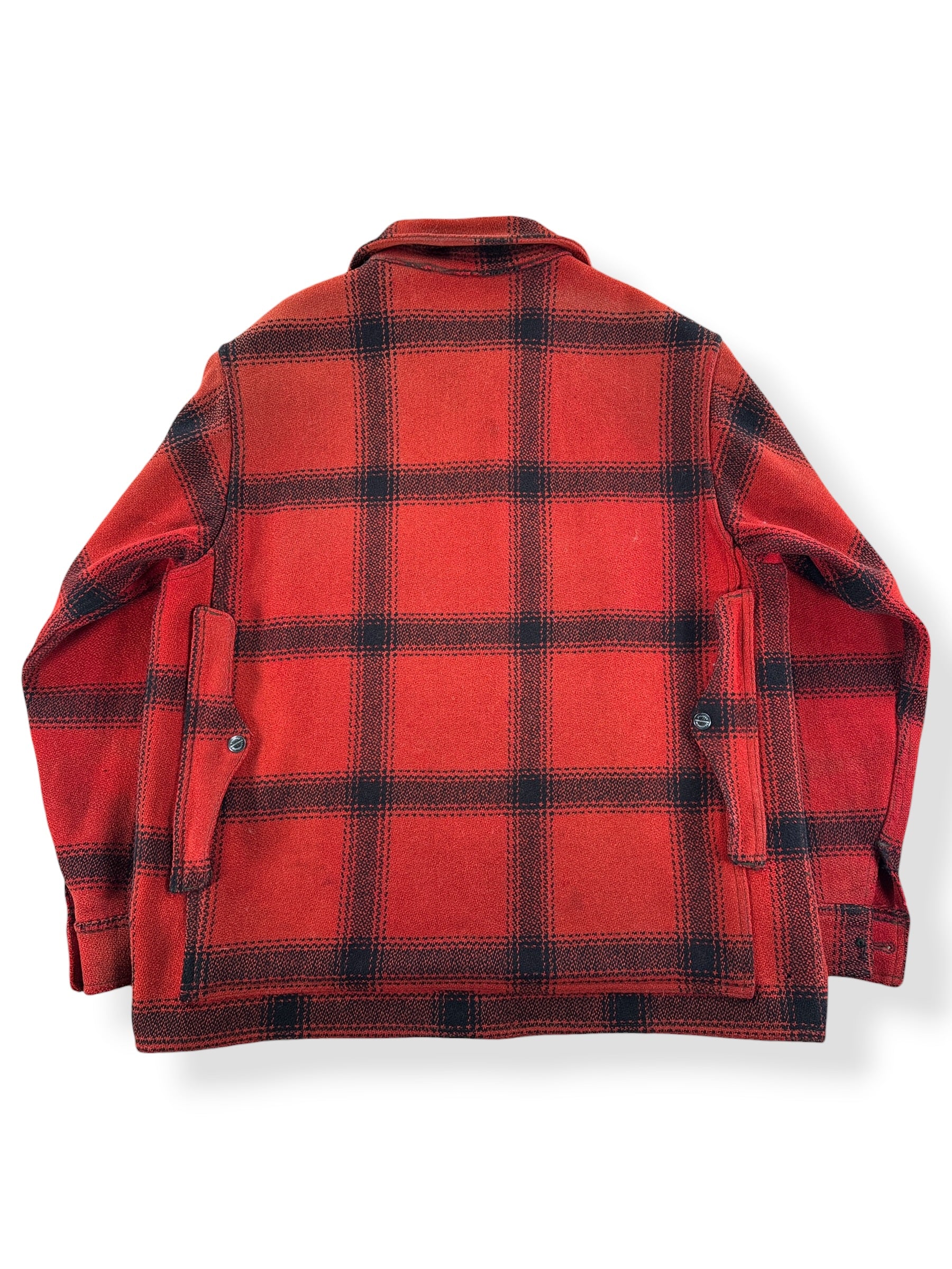 Back of Vintage 50s Era Filson 75% Red Hunter Jacket SZ L