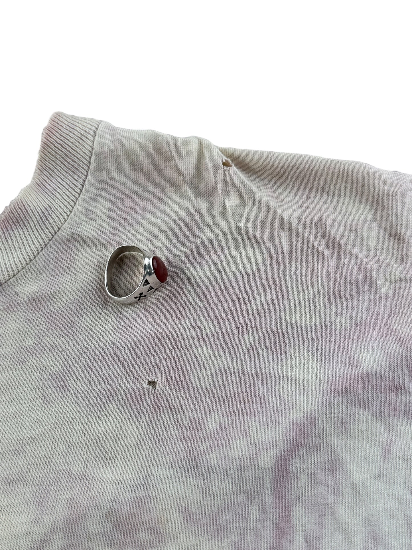 Small holes near collar on Vintage '90 Spring Tour Grateful Dead Bart Simpson Thrasher Tee SZ XL