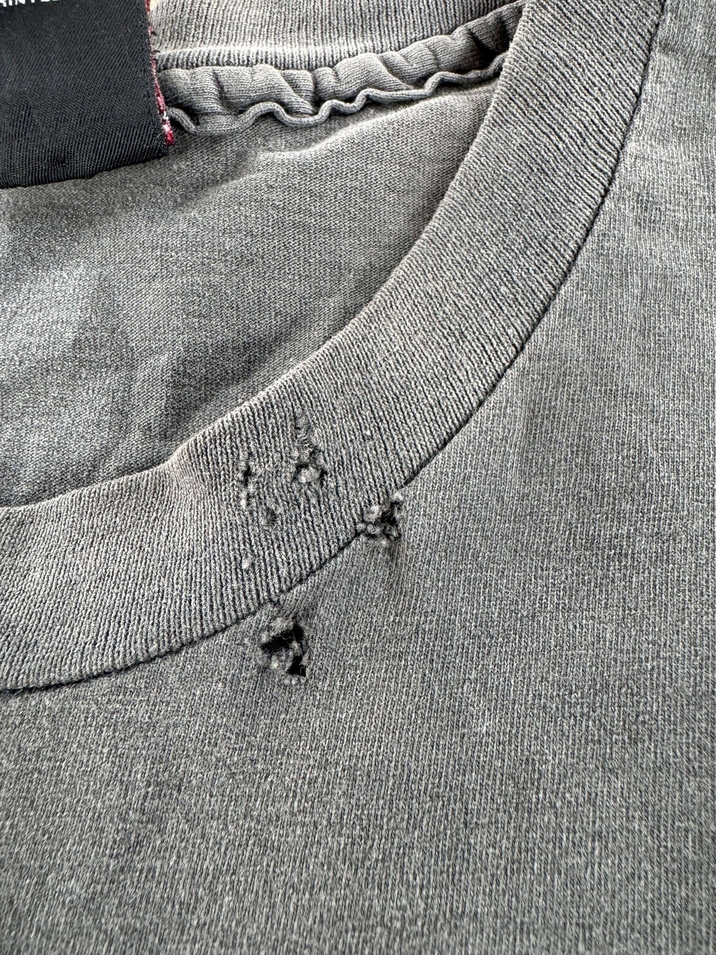 Holes on Vintage Simon and Garfunkel 1993 Cutoff SZ L (Fits M)