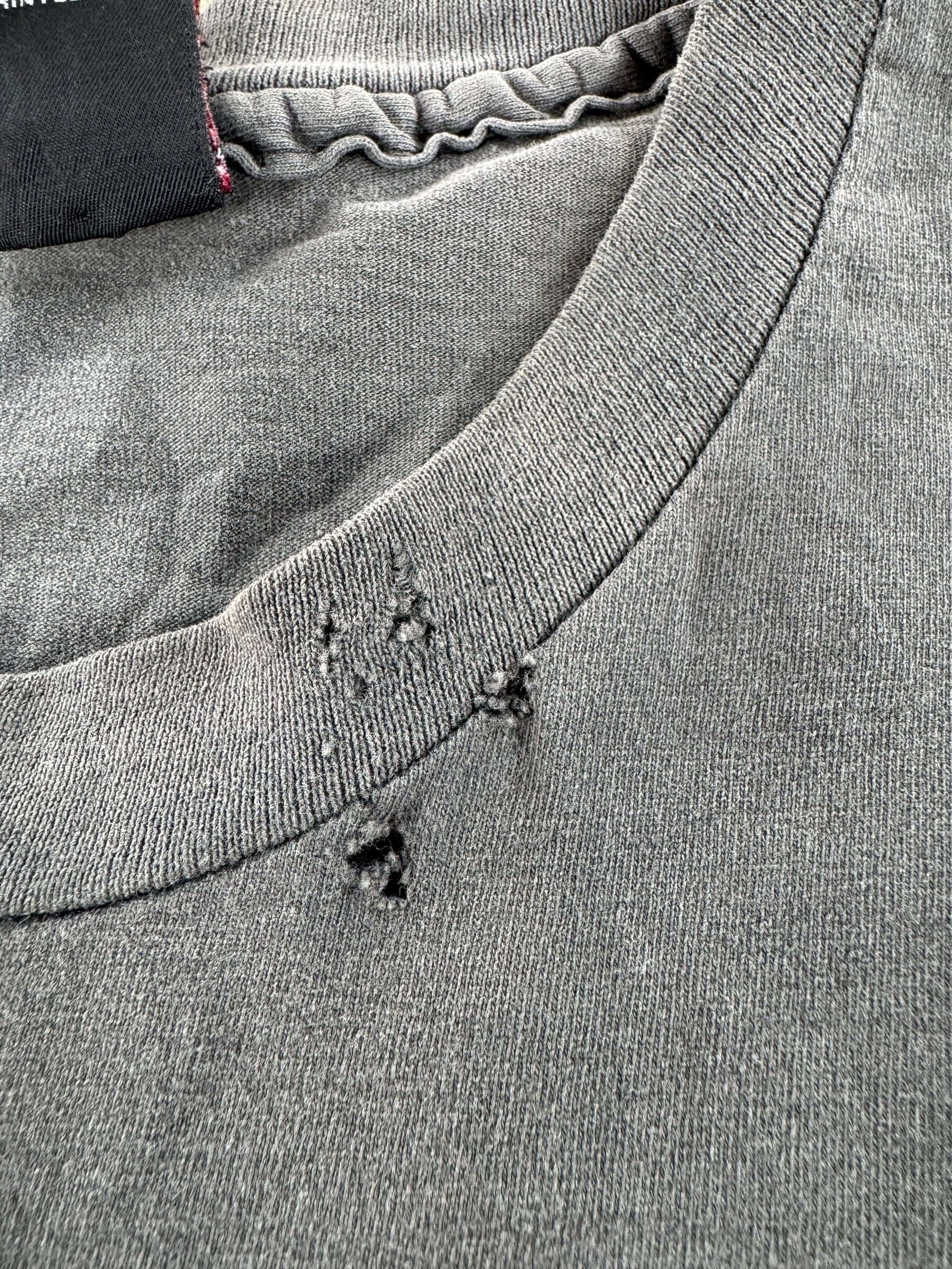 Holes on Vintage Simon and Garfunkel 1993 Cutoff SZ L (Fits M)