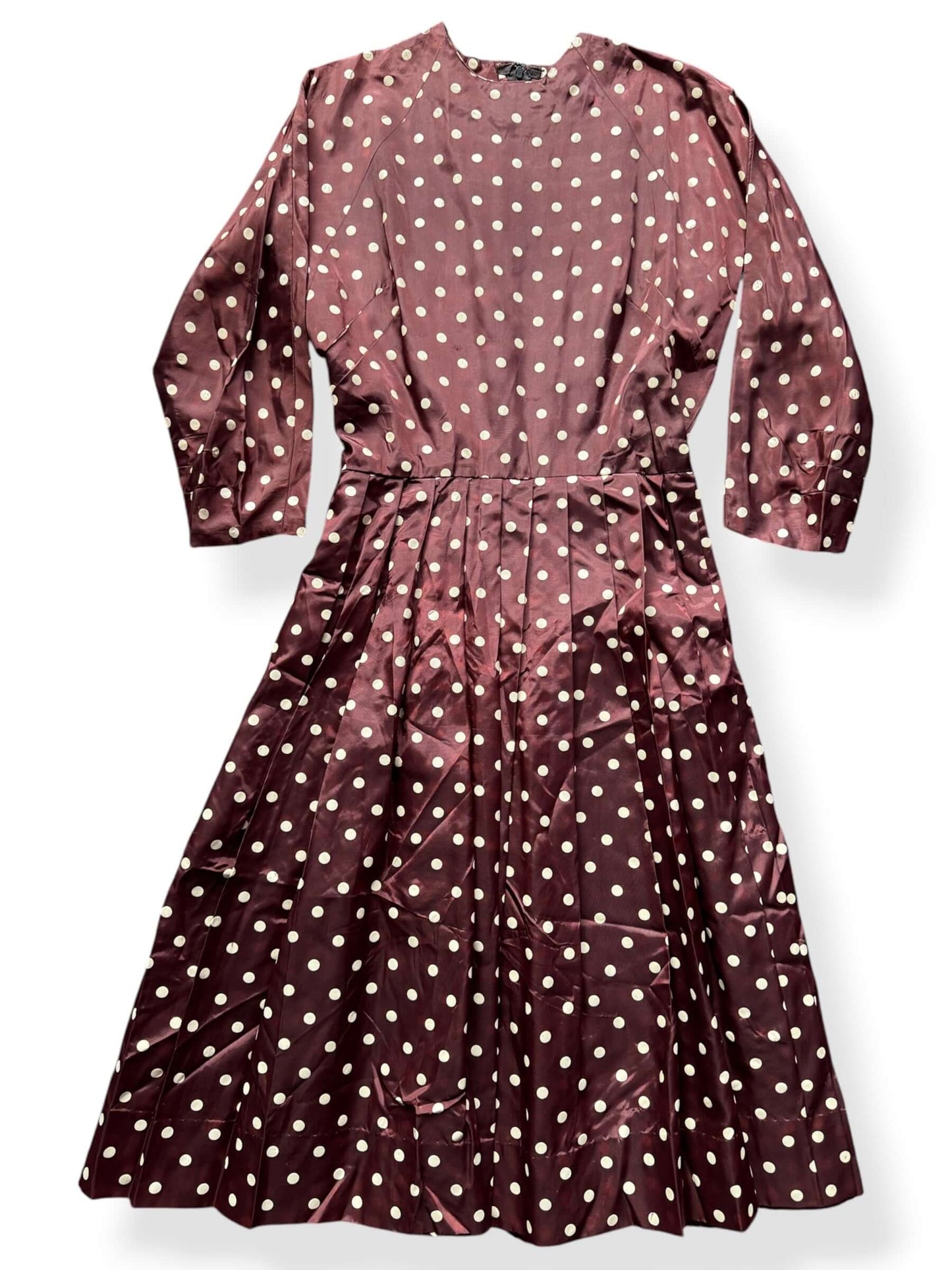 Front of Vintage Polka Dot Dress