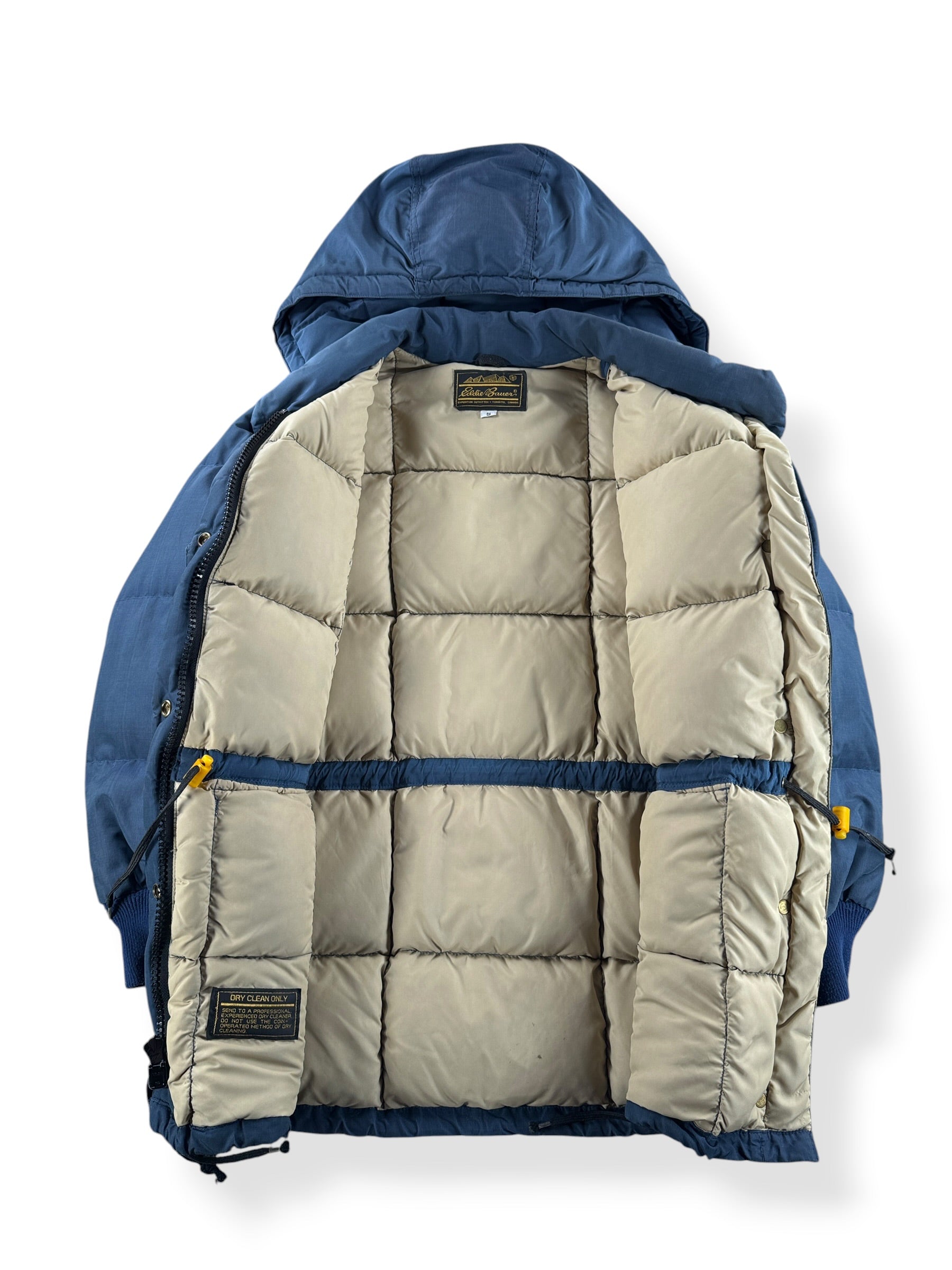 Inside of Vintage Eddie Bauer Down Coat SZ S
