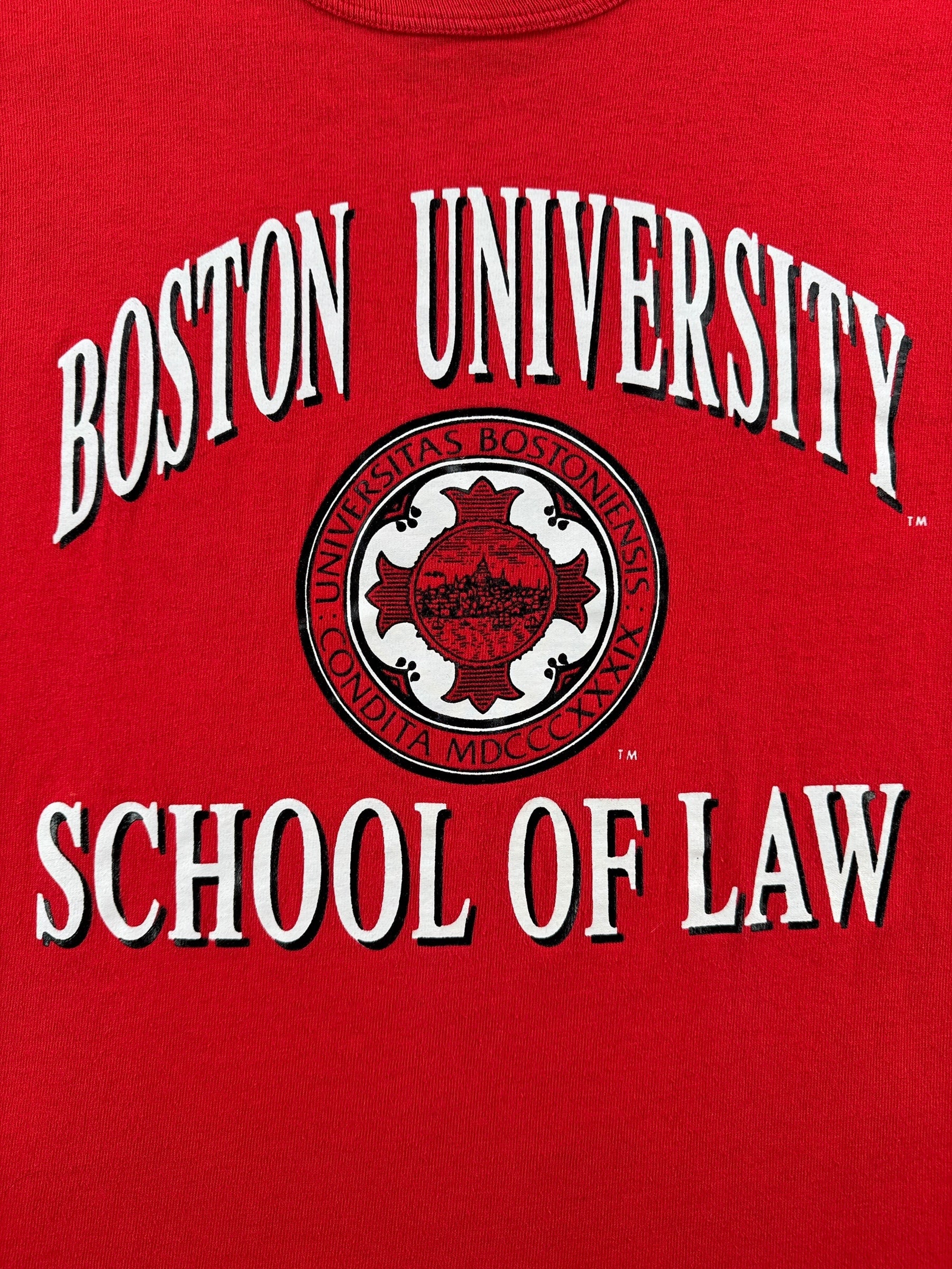 Graphic of Vintage BU School of Law Tee SZ XL