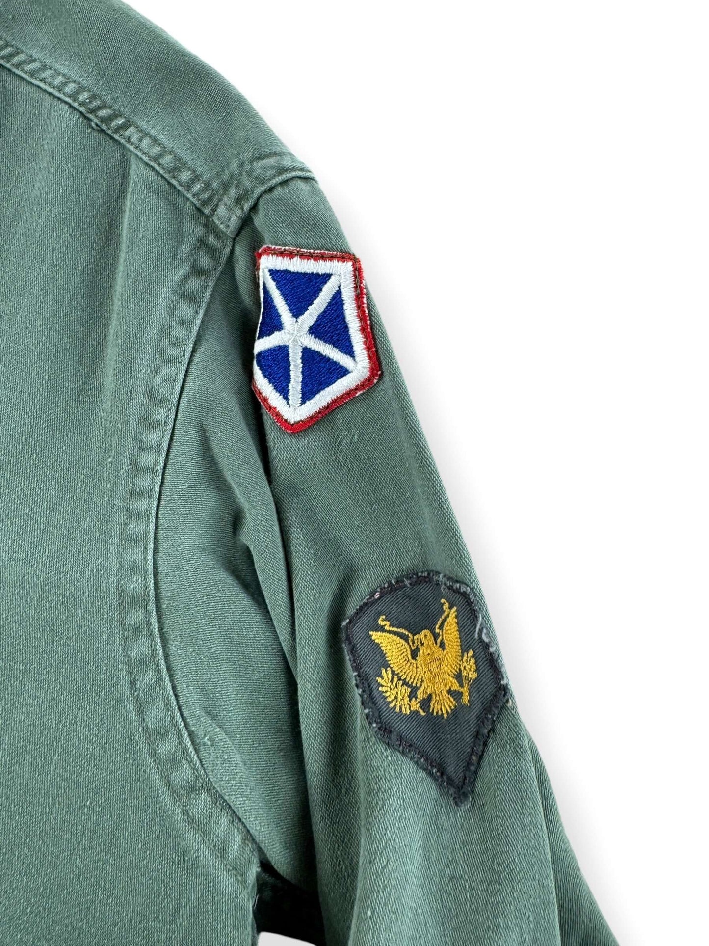 Patch on Vintage Named Army Shirt SZ L
