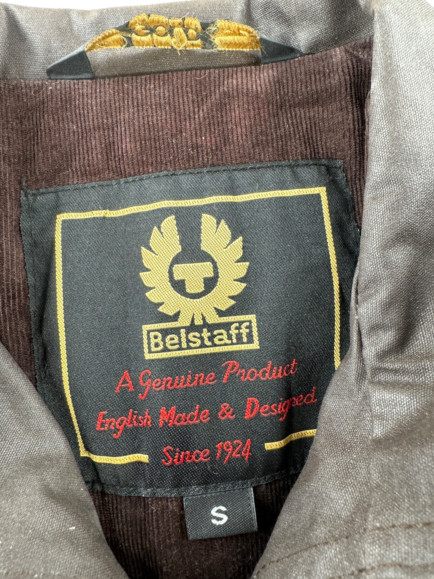 Label on Belstaff Gangster Riding Jacket SZ S