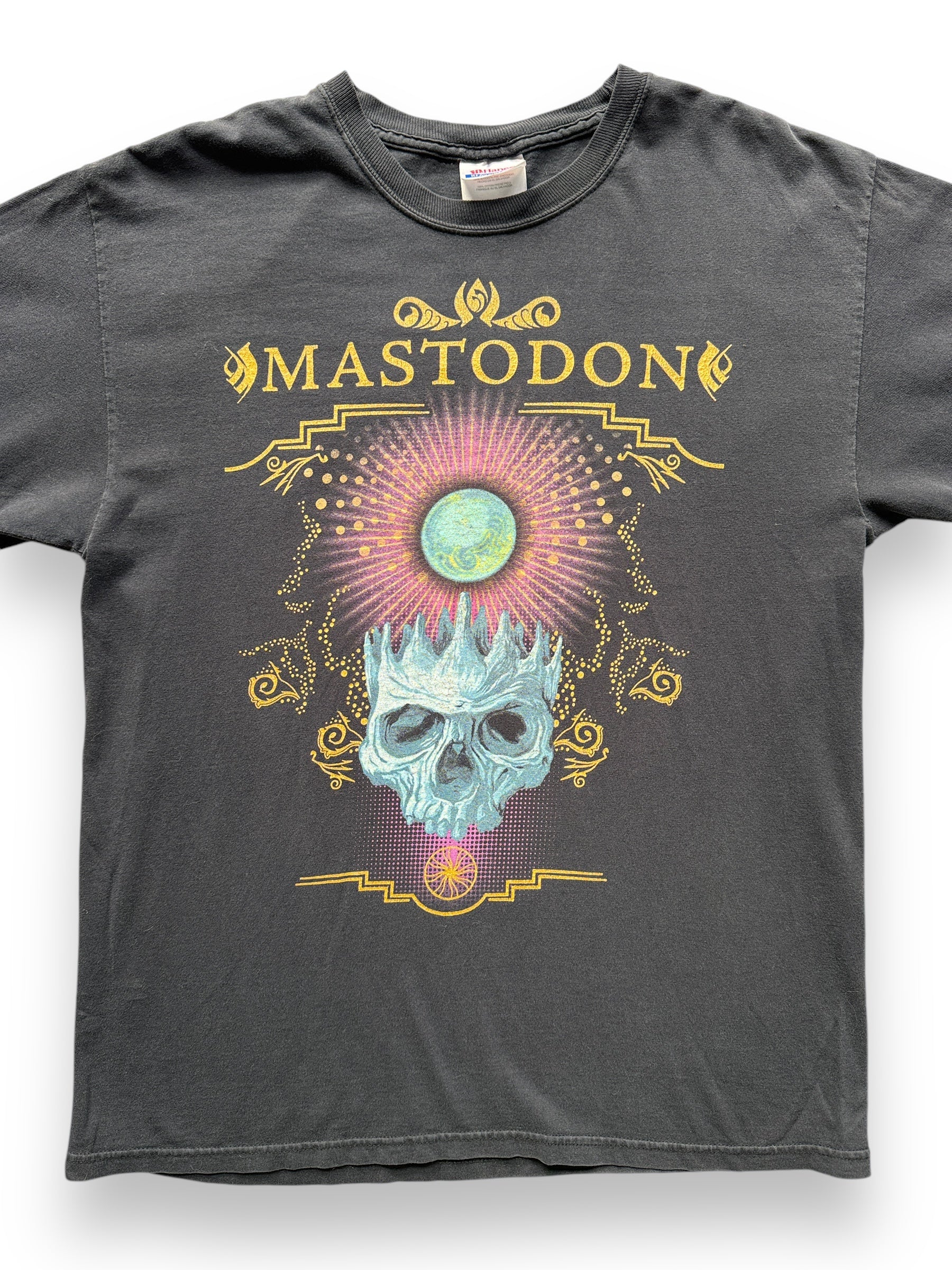 front close up of Vintage 2000s Mastodon Band Tee SZ M