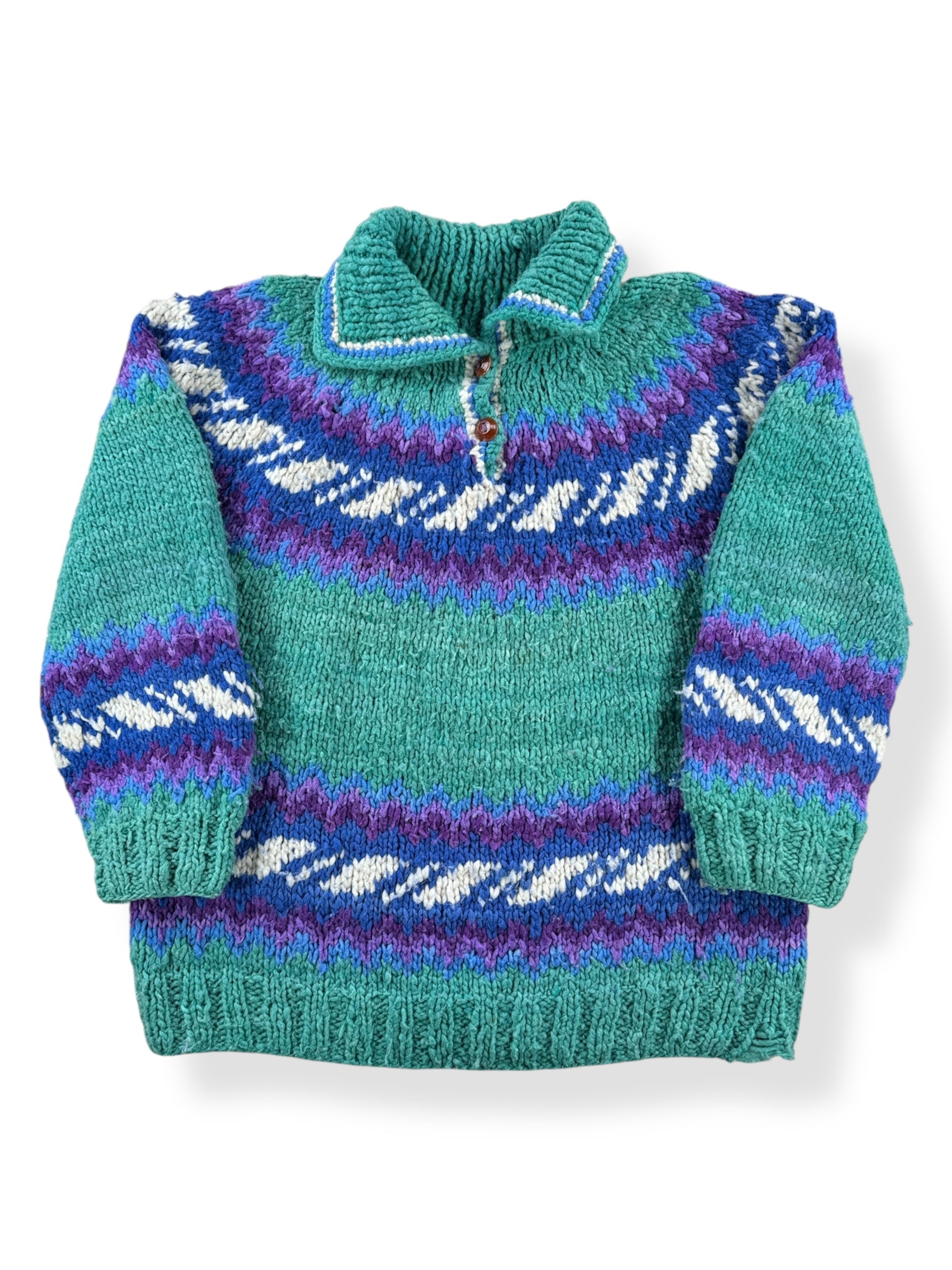 Front of Vintage Chunky Knit Sweater SZ L