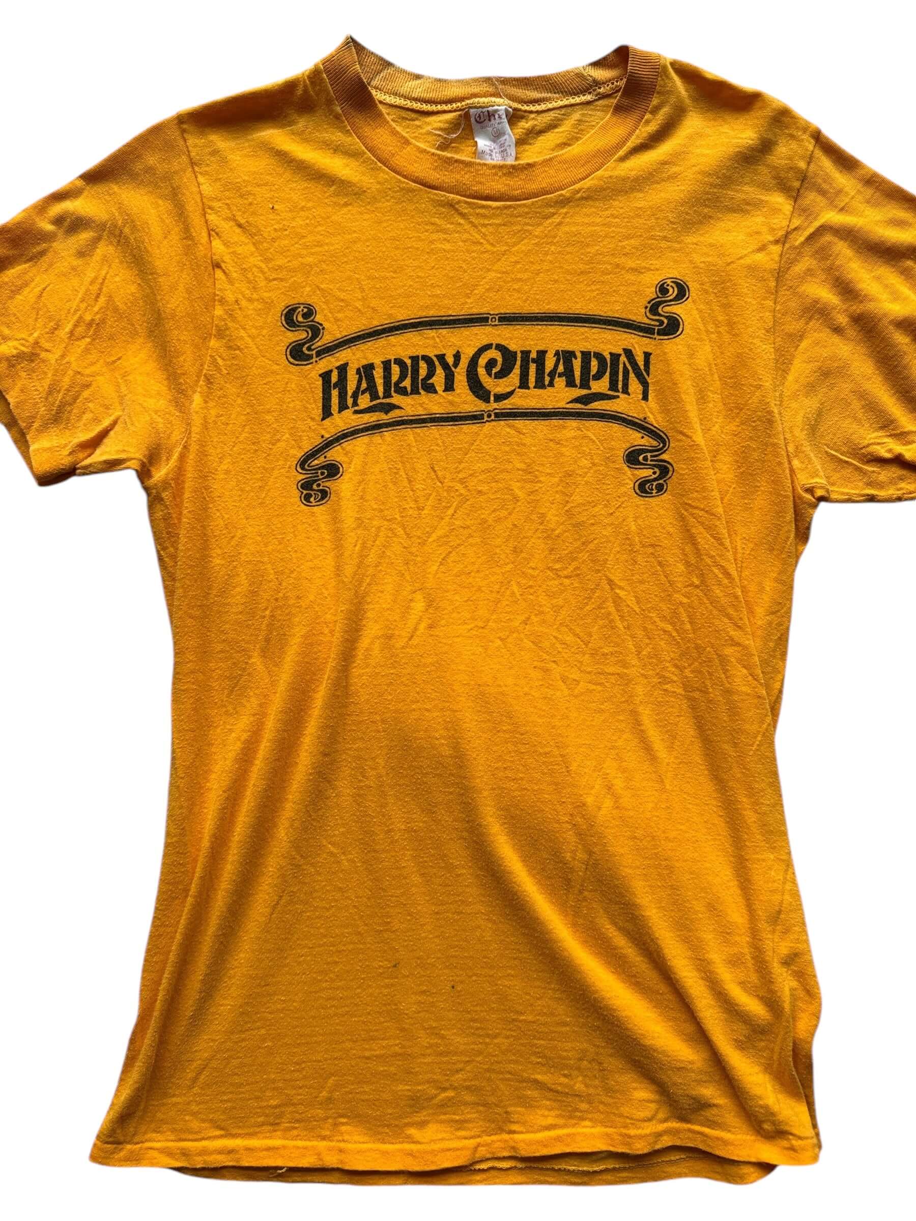 Front Detail on Vintage Harry Chapin Every Year Is World Hunger Year Tee M