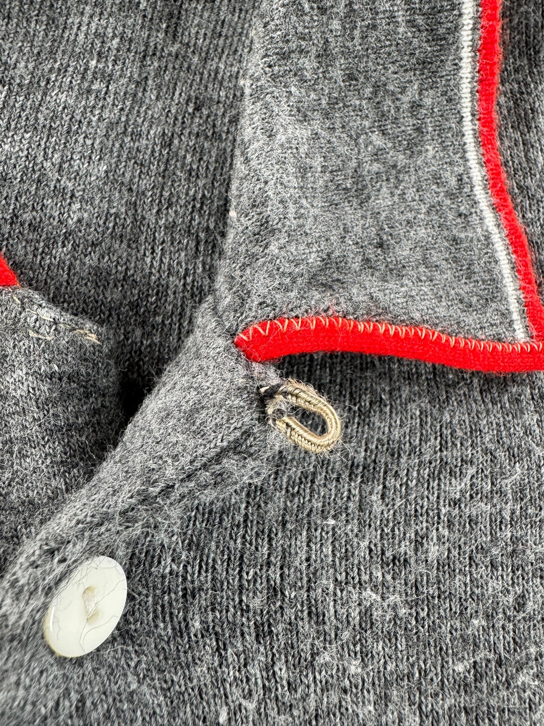 Loop on Vintage Loop Collar Knit Polo SZ M