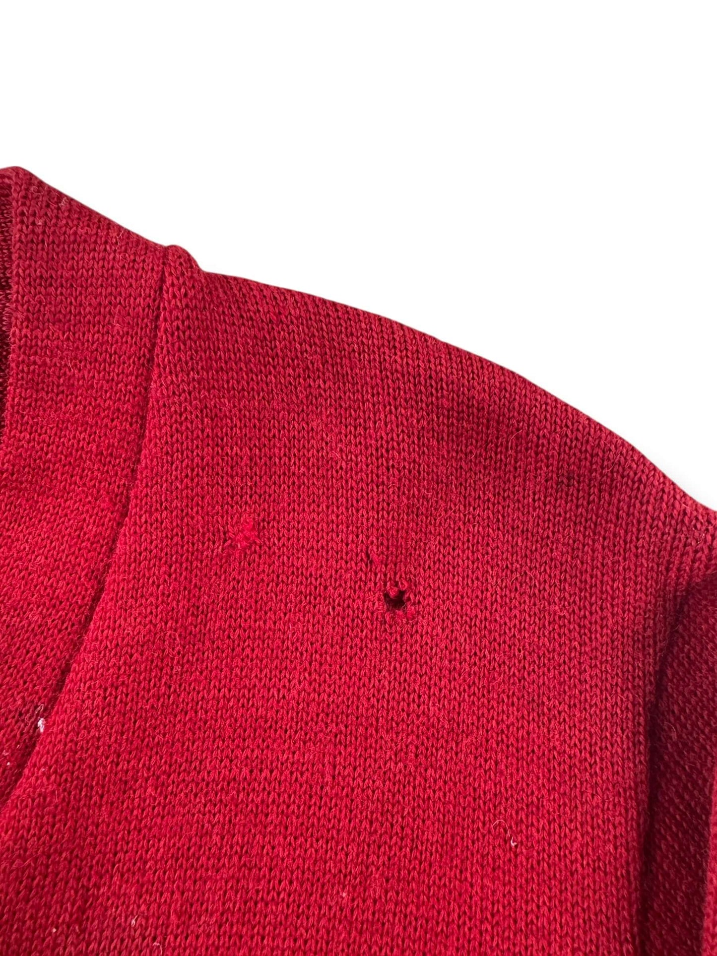 Hole non Vintage Chandler's Store For Men Wool Cardigan SZ S AS IS