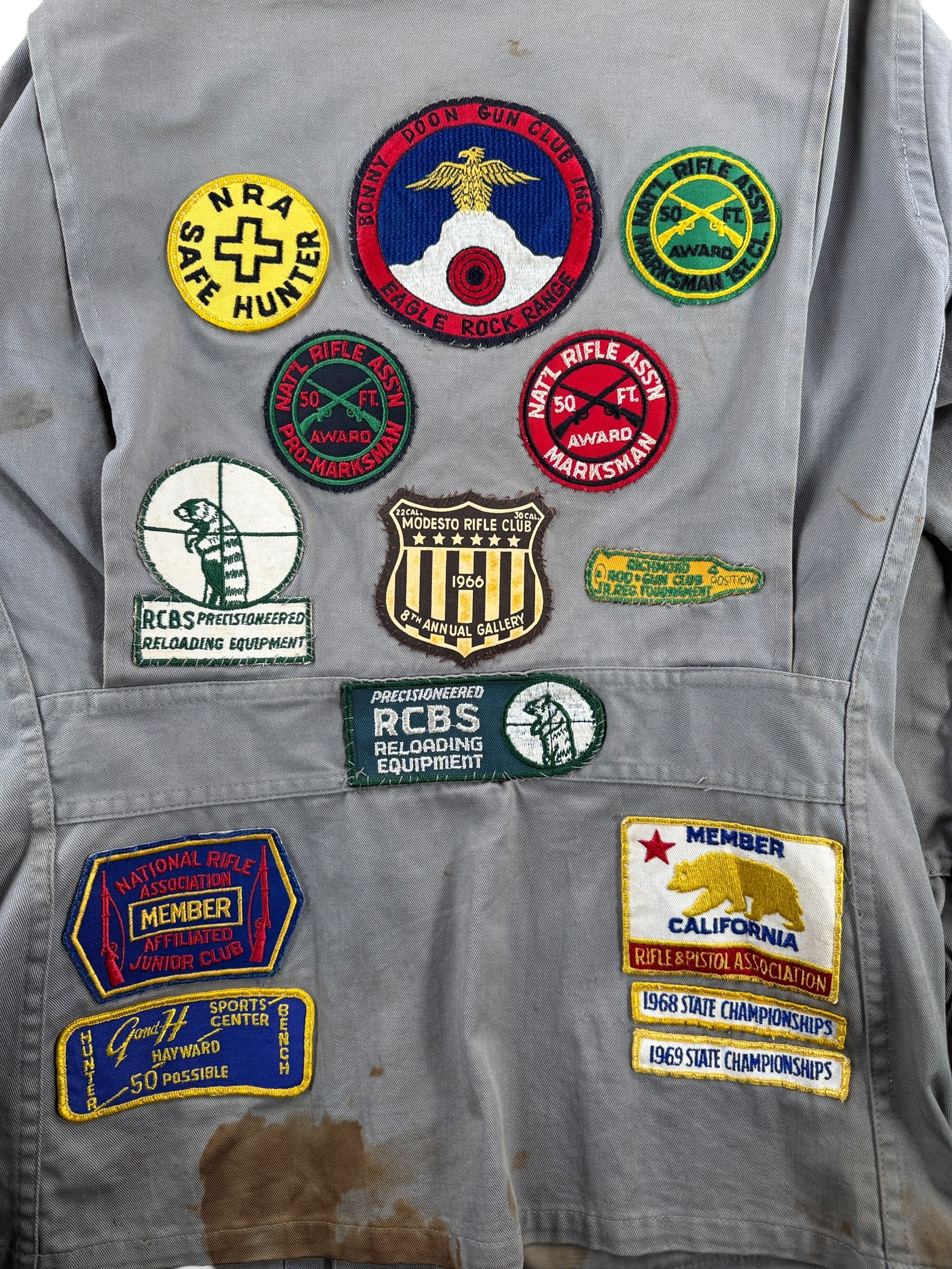 Patches on Vintage 10-X Shooting Jacket w/ Patches SZ L (Fits S)