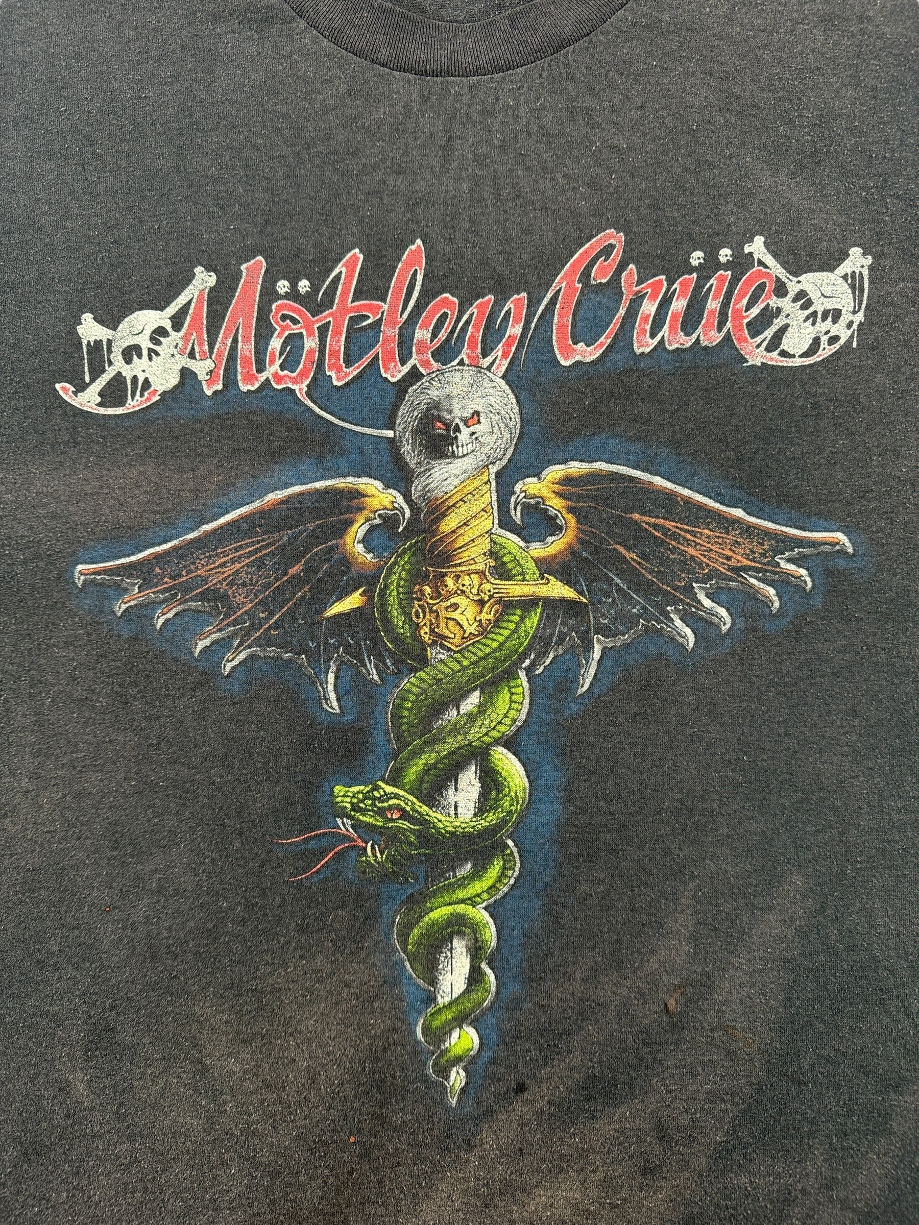 Front Graphic of Vintage Motley Crue Dr. Feelgood Tee SZ XL
