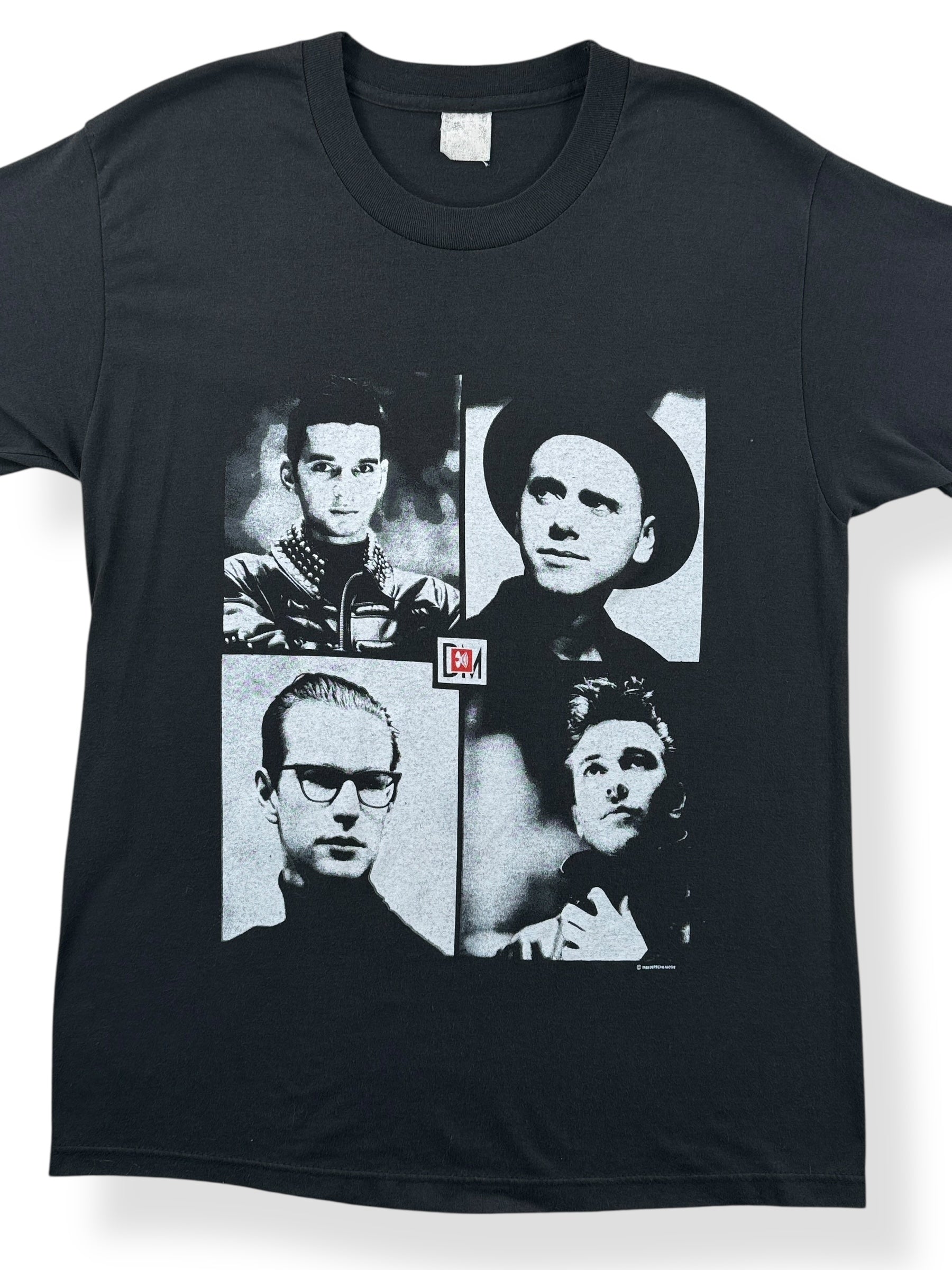 Front Close Up of Vintage 1988 Depeche Mode Tee SZ M