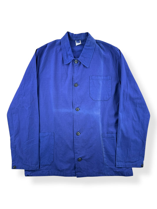 Front of Vintage Sunfaded French Chore Coat SZ L