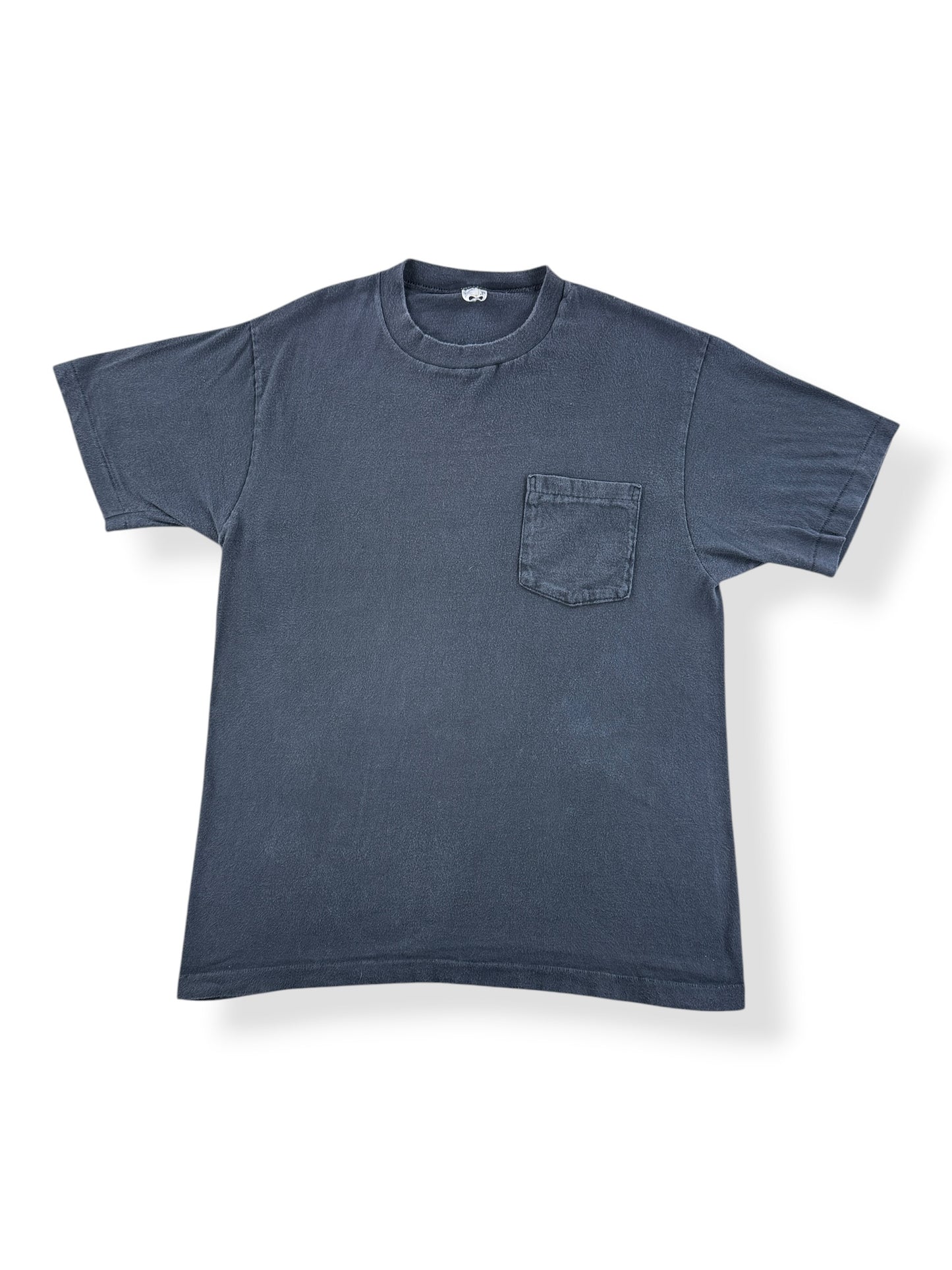 Front of Vintage JC Penney Black Pocket Tee SZ L (Fits M)