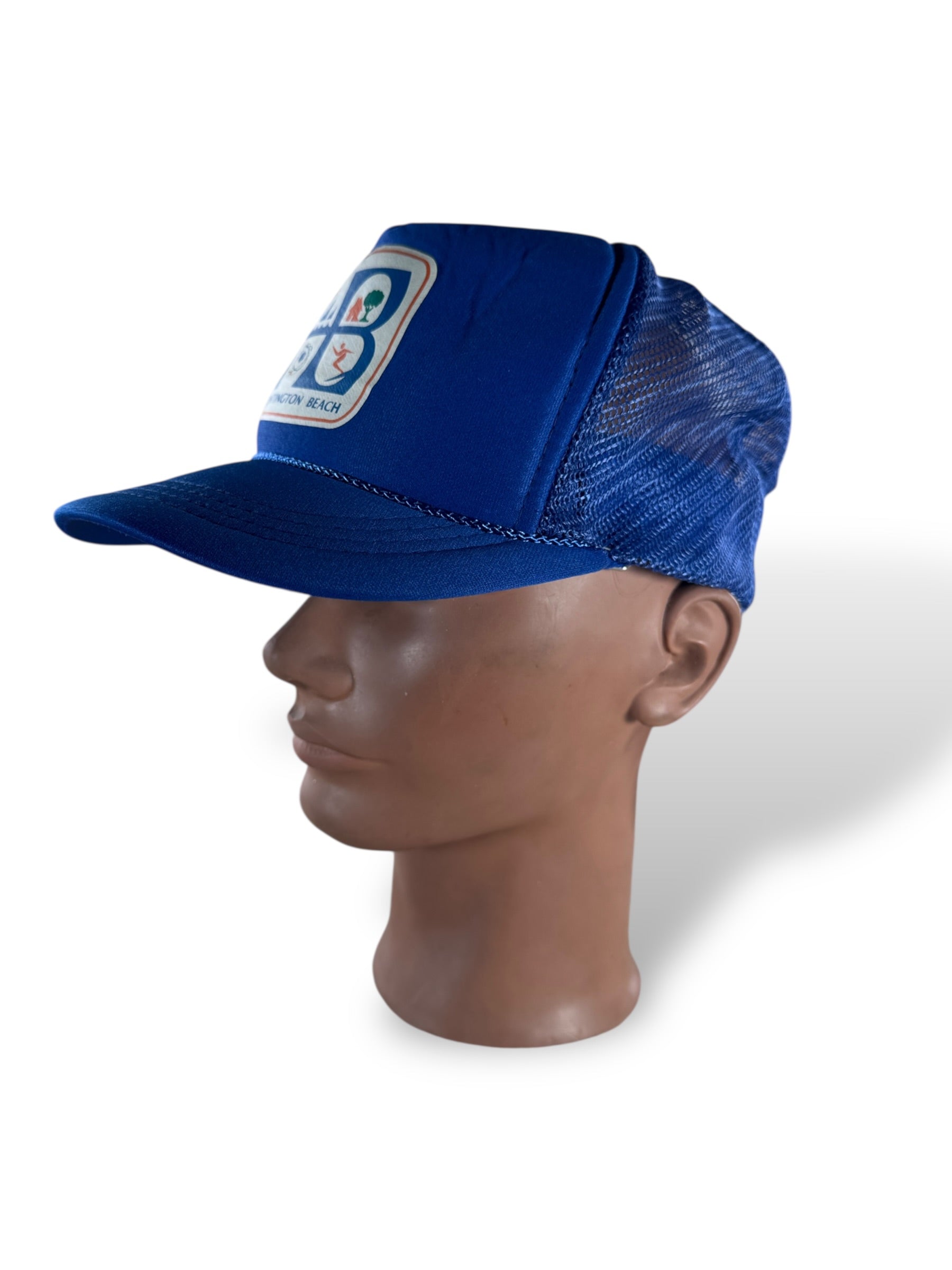 3/4 Shot on Vintage Huntington Beach Trucker Hat SZ Youth