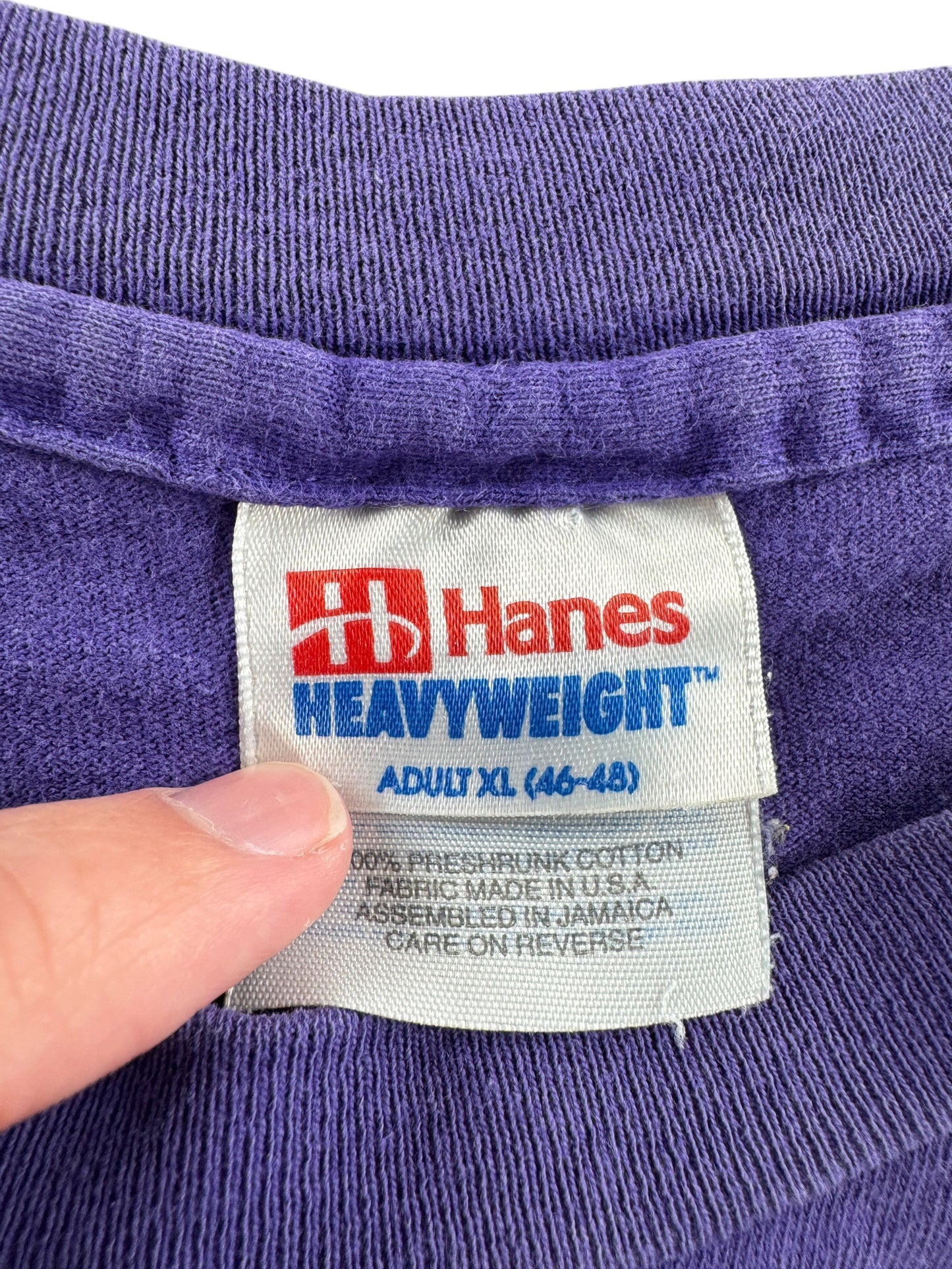 Tag on Vintage 90s Sixteen Deluxe Tee SZ XL