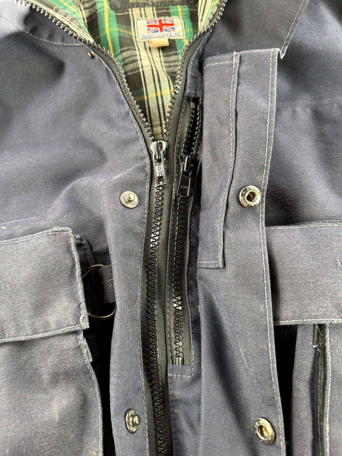 Zippers on Vintage 1980s G. Loomis Fishing Jacket SZ XL